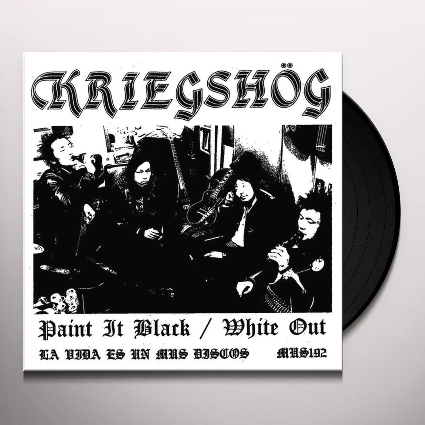 Kriegshög Paint It Black/White Out Vinyl Record