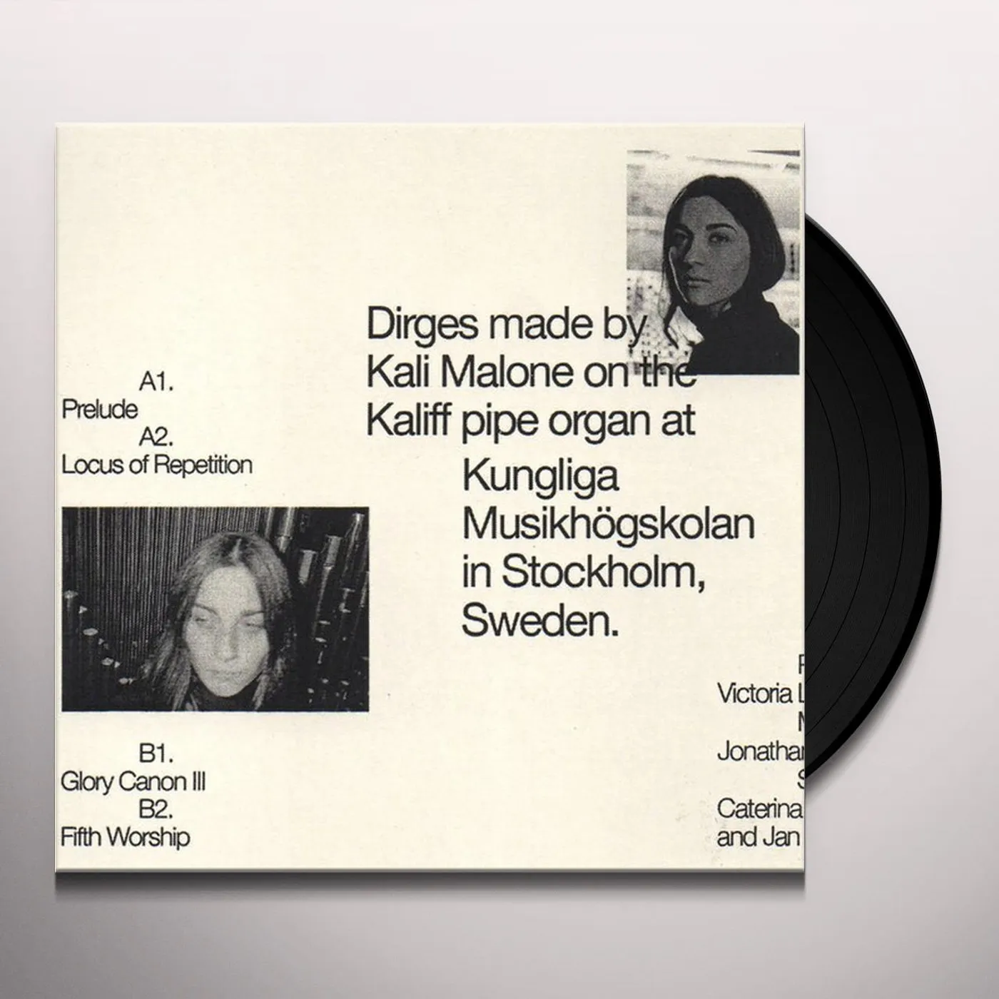 Kali Malone Organ Dirges 2016-2017 Vinyl Record