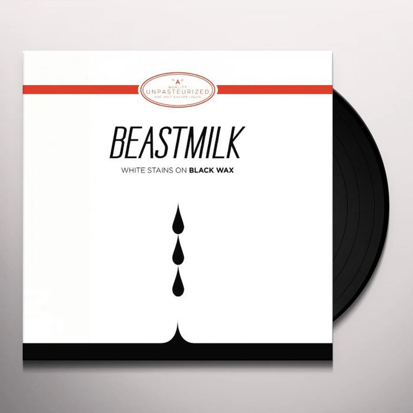 Beastmilk White stains on black wax Vinyl Record