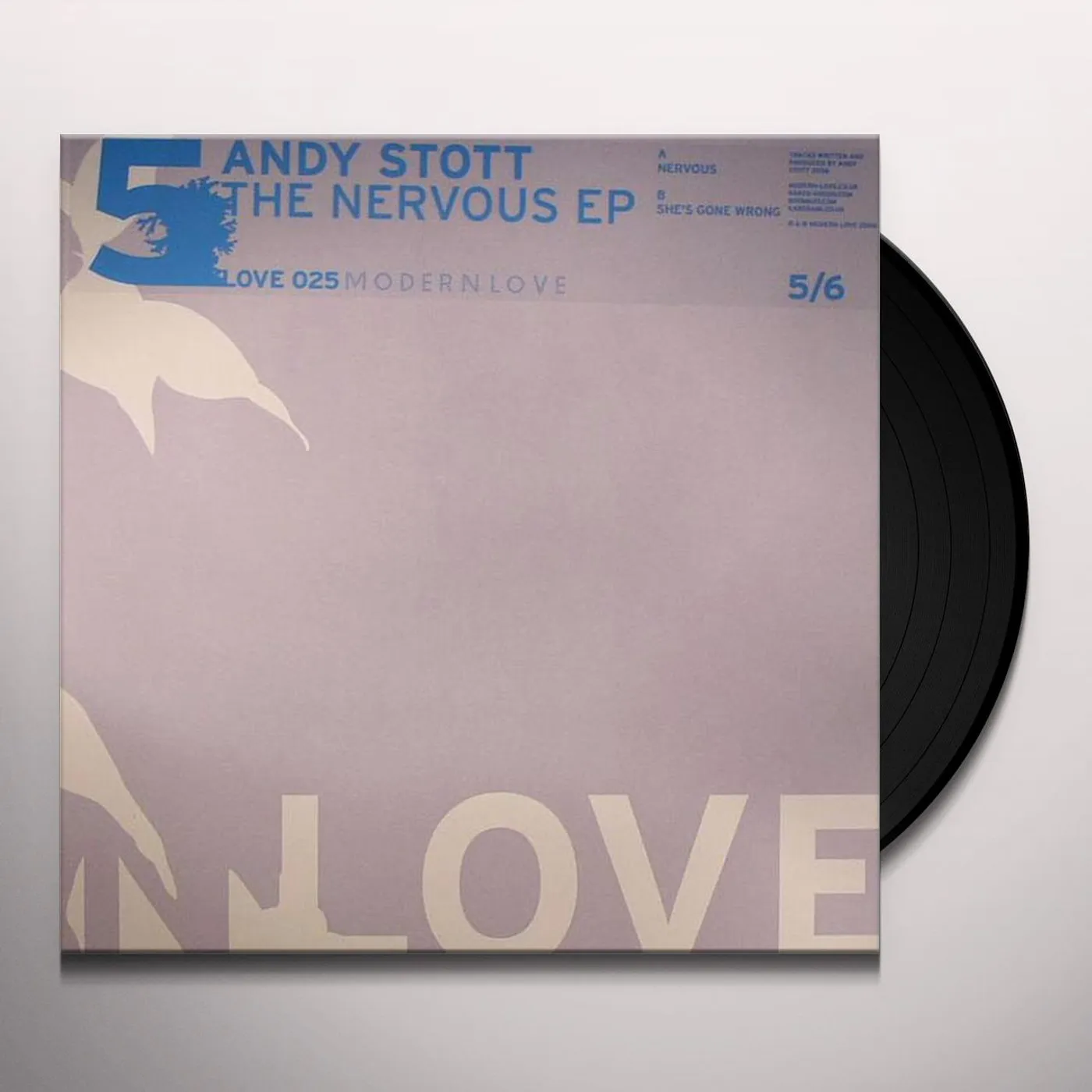 Andy Stott NERVOUS EP (EP) Vinyl Record
