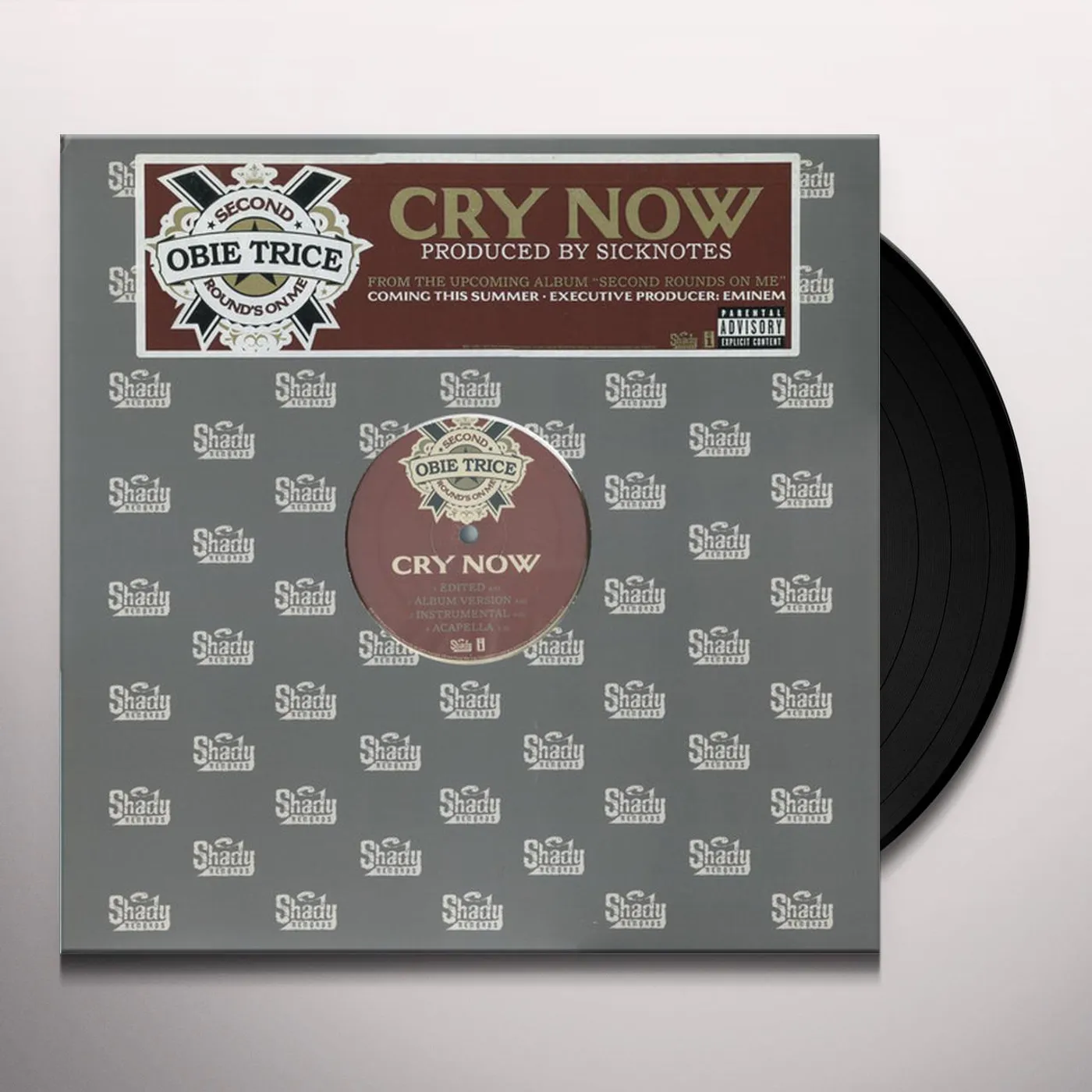 Obie Trice CRY NOW (X4) Vinyl Record