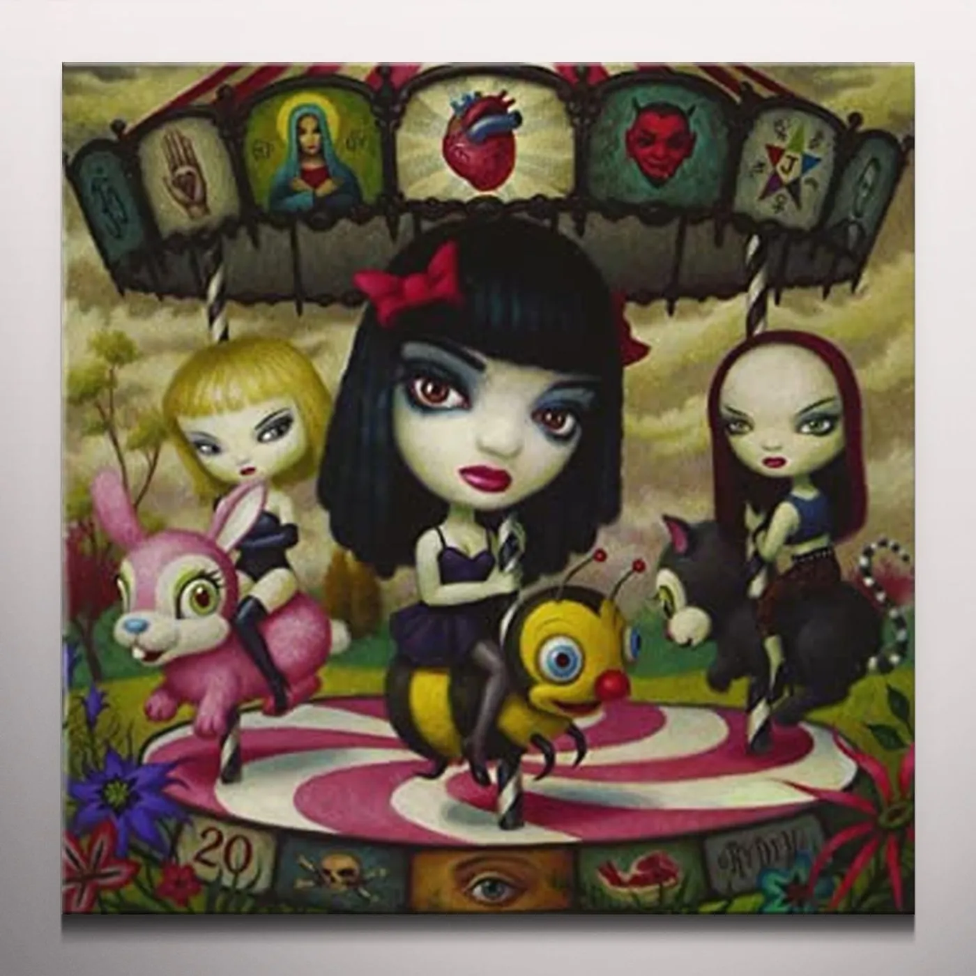 Jack Off Jill CLEAR HEARTS Vinyl Record - Colored Vinyl, Clear Vinyl, Gray Vinyl, UK Release