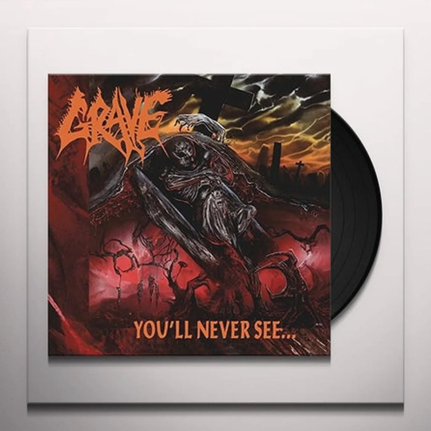 Grave YOU'LL NEVER SEE   (GER) Vinyl Record - Clear Vinyl, Reissue