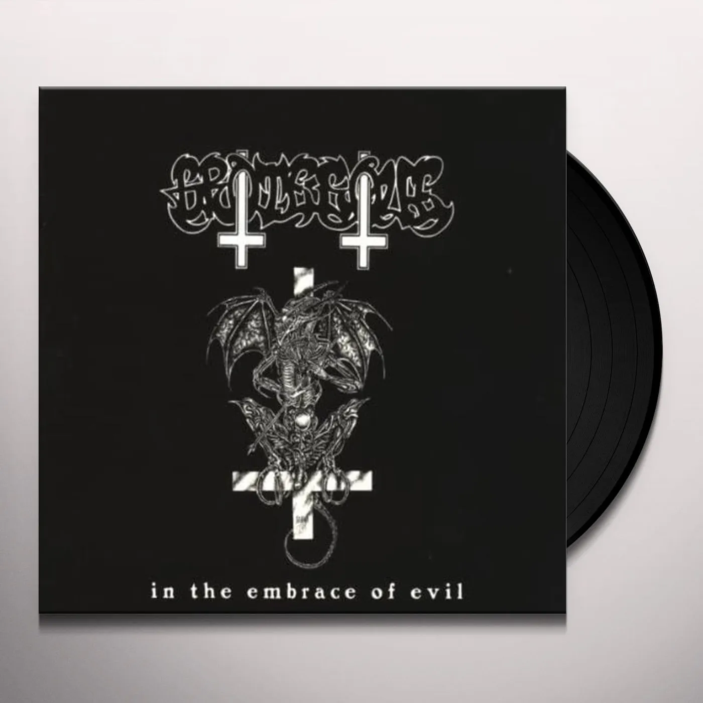 Grotesque IN THE EMBRACE OF EVIL Vinyl Record - UK Release