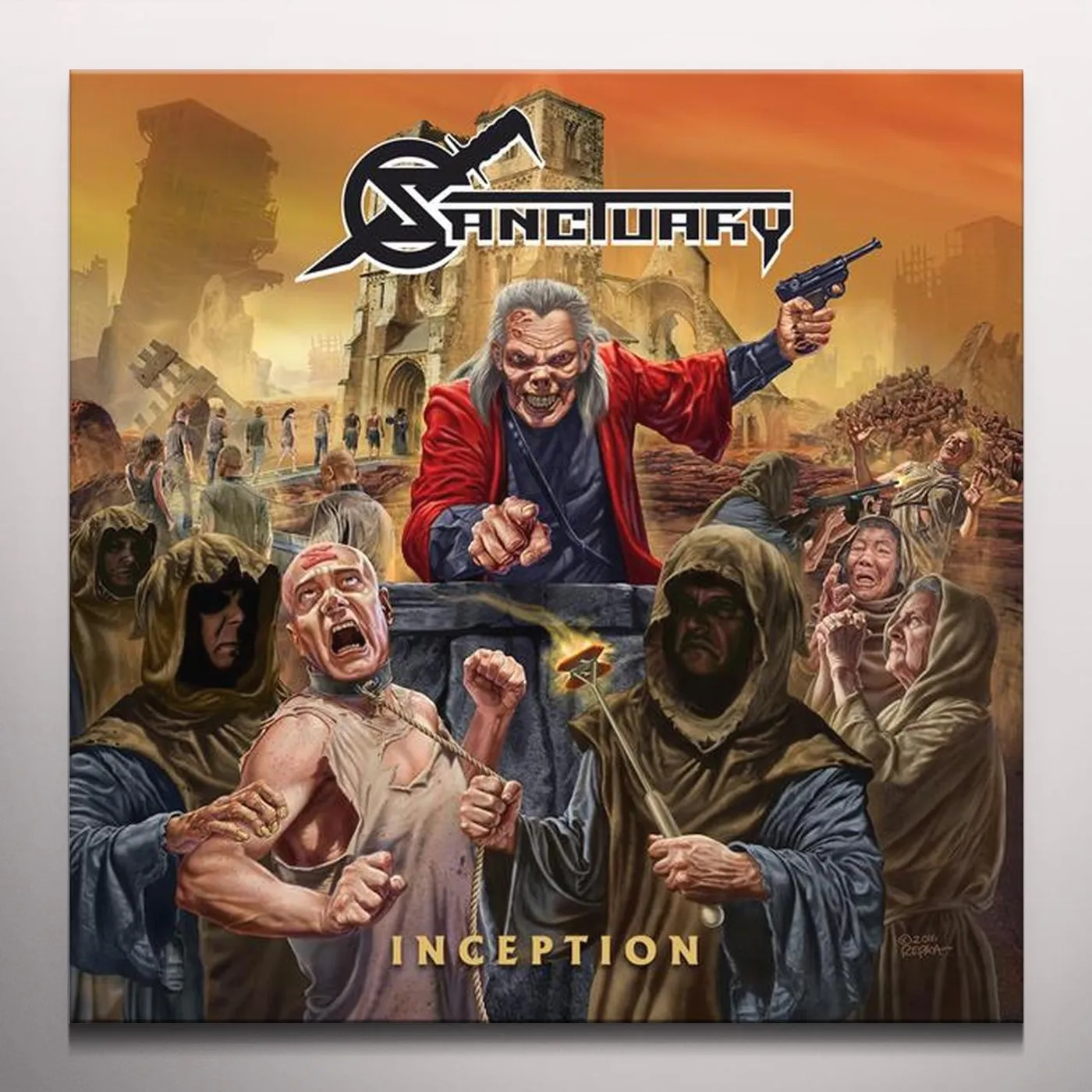 Sanctuary INCEPTION Vinyl Record - Gold Disc