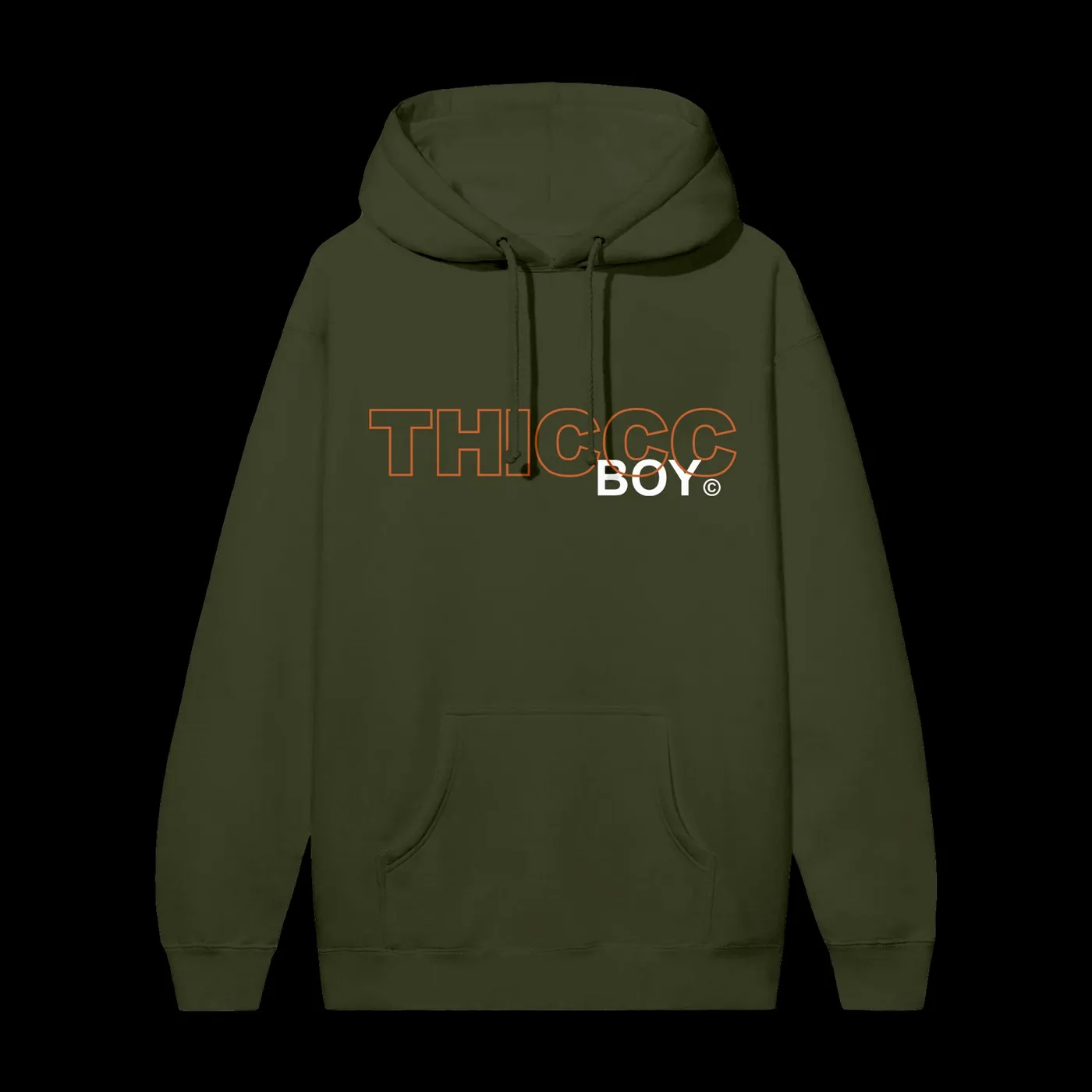 Brendan Schaub Thiccc Boy Army Green Hoodie