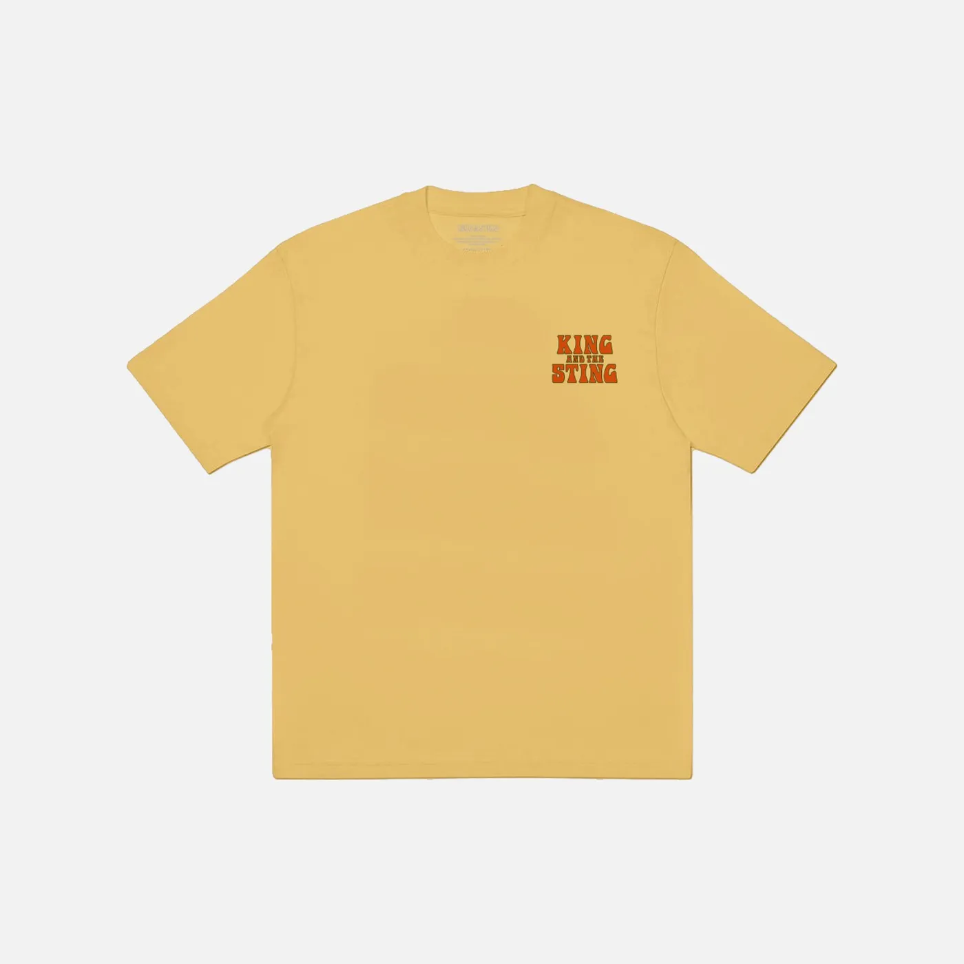 King and The Sting Keep Touching Me Mustard Tee