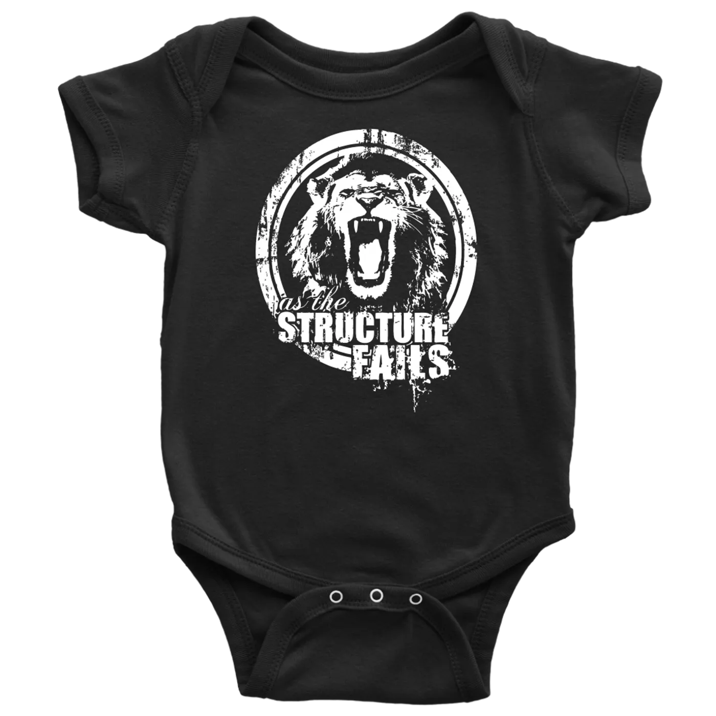 As The Structure Fails Baby Bodysuit Lion