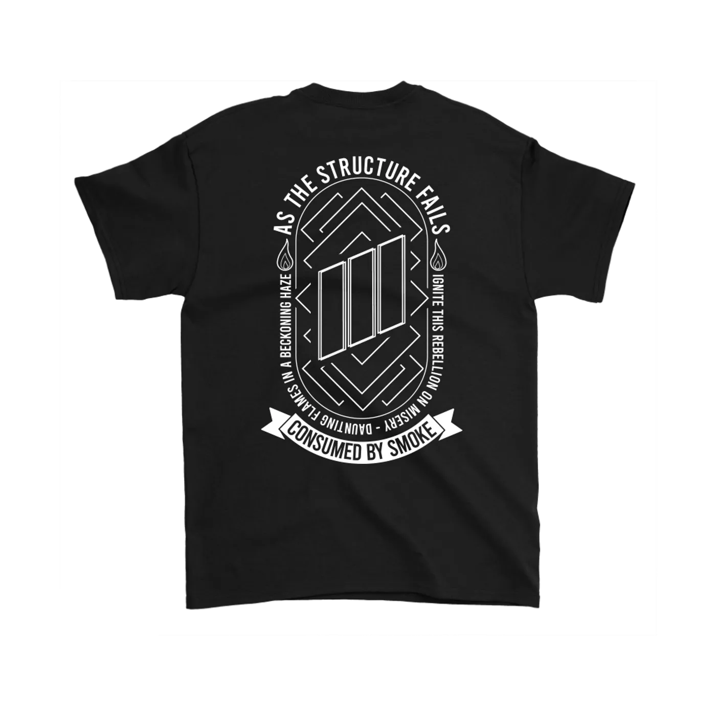 As The Structure Fails 2 Sided Men's Smoke Tee