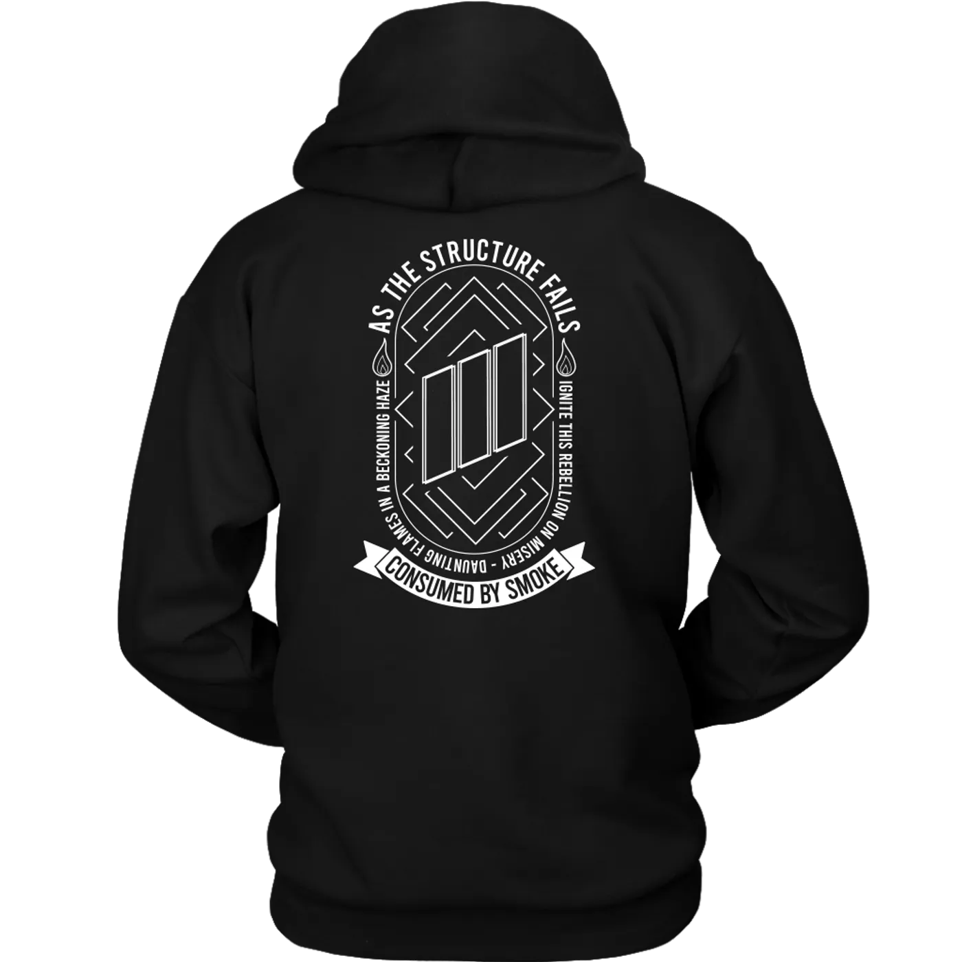 As The Structure Fails 2 Sided Smoke Hoodie