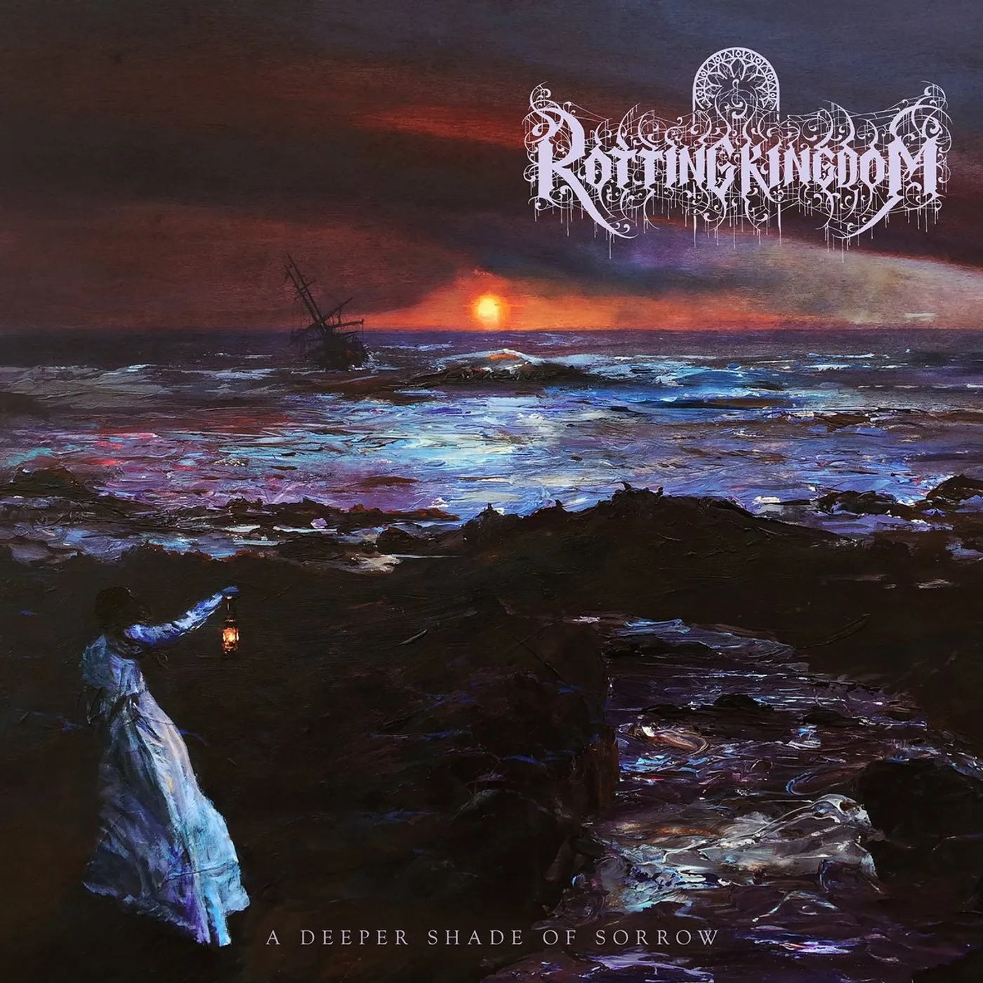 Rotting Kingdom ‎– A Deeper Shade Of Sorrow 12" - the edges of the cover have very light wear from shipping to the vendor