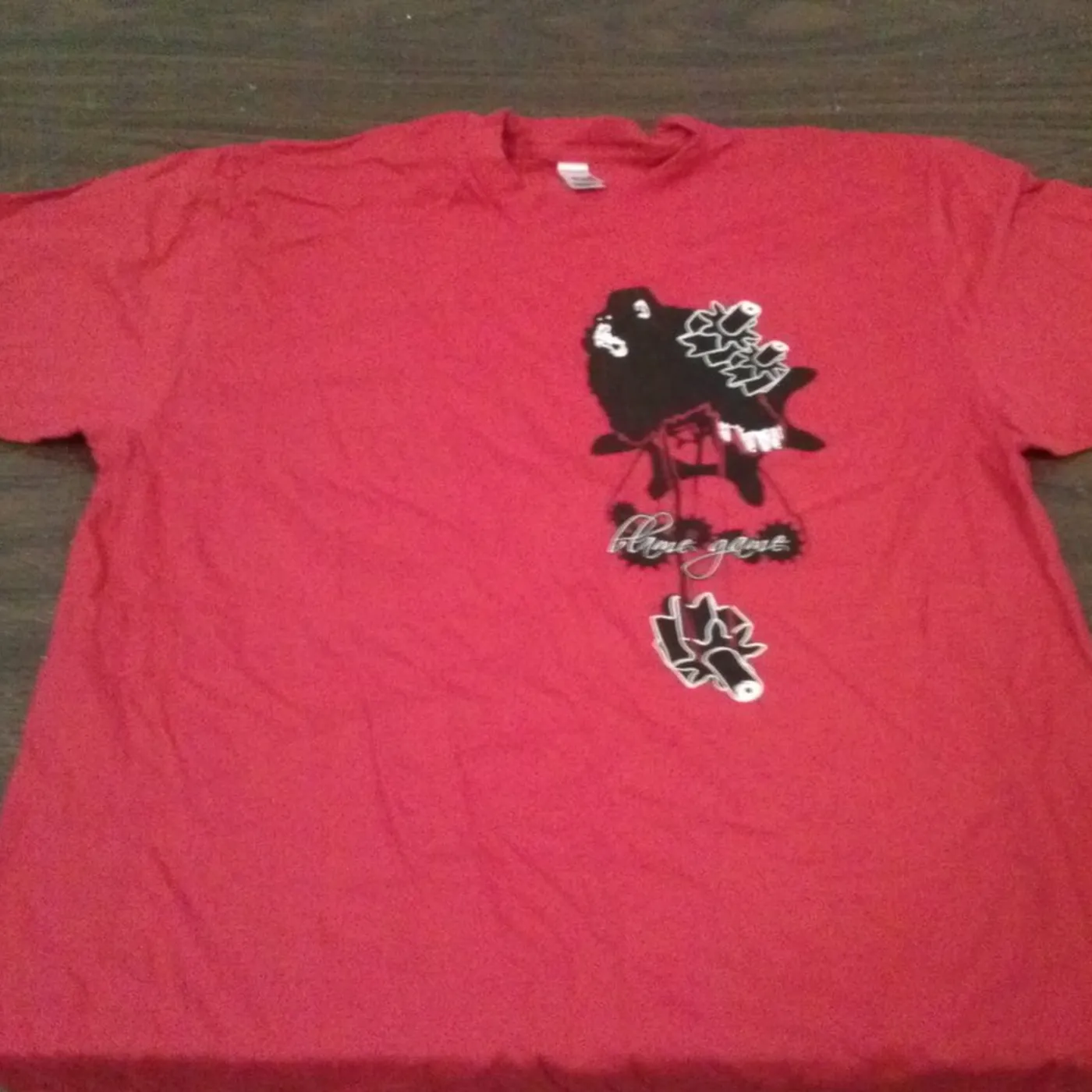 Blame Game - Red - Large T-Shirt