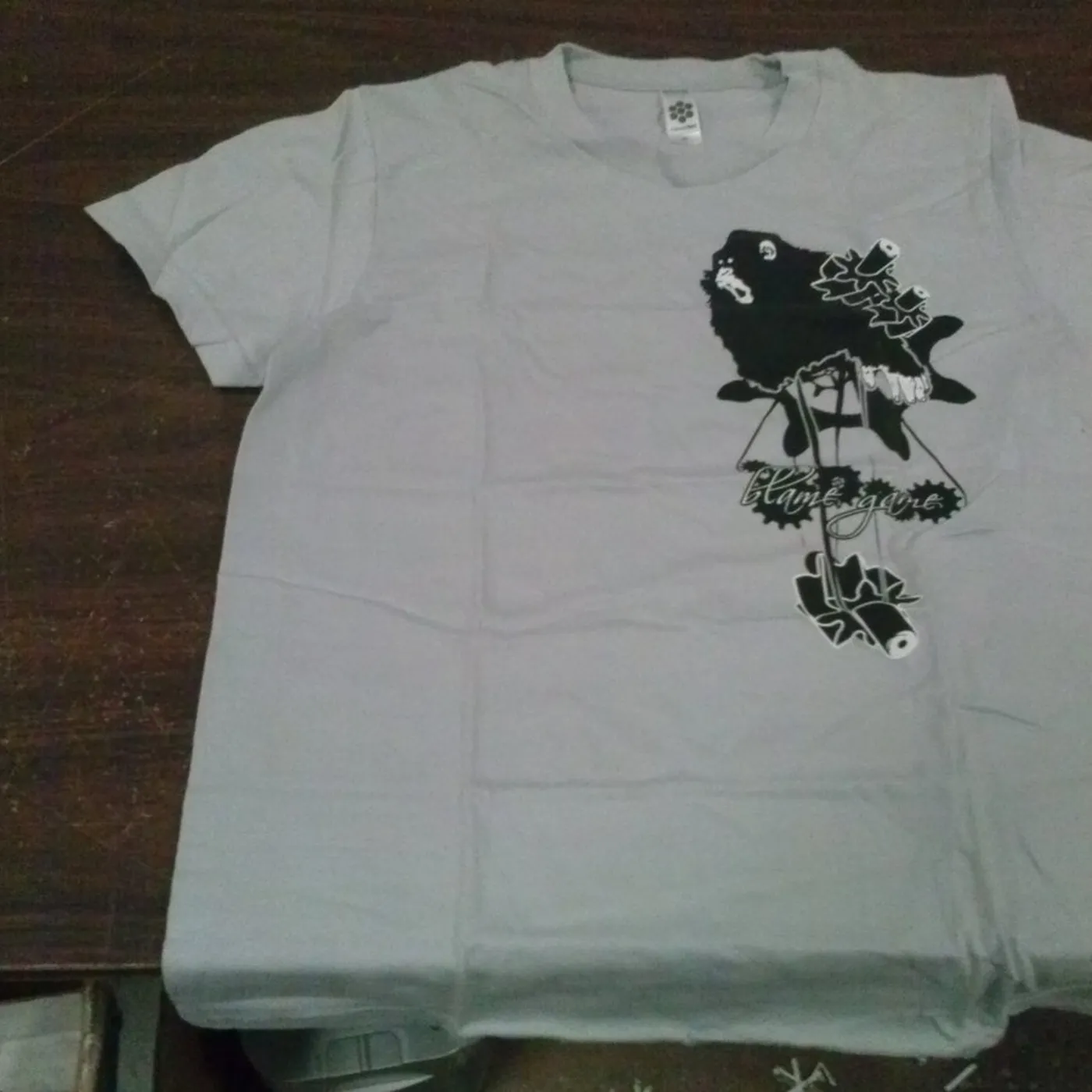 Blame Game - Gray - Large T-Shirt