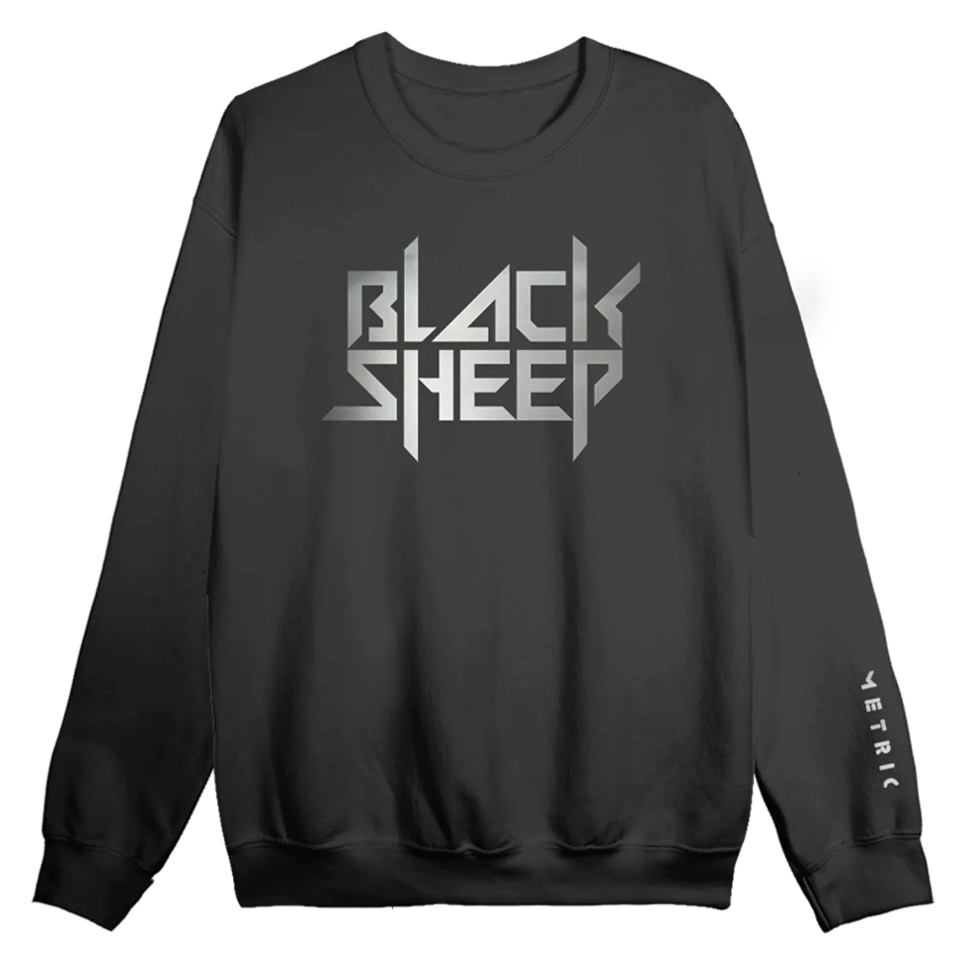 Metric Black Sheep Silver Foil Crewneck
