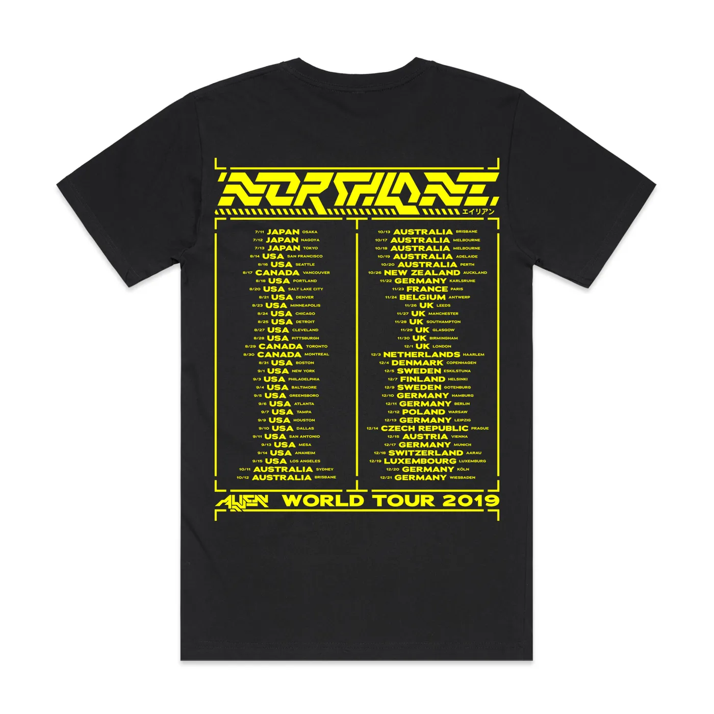 Northlane - World Tour T-Shirt