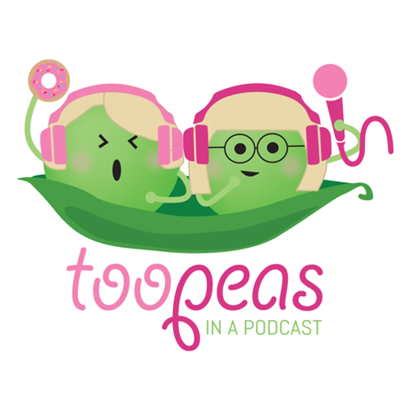 Too Peas In A Podcast Too Peas Window Sticker