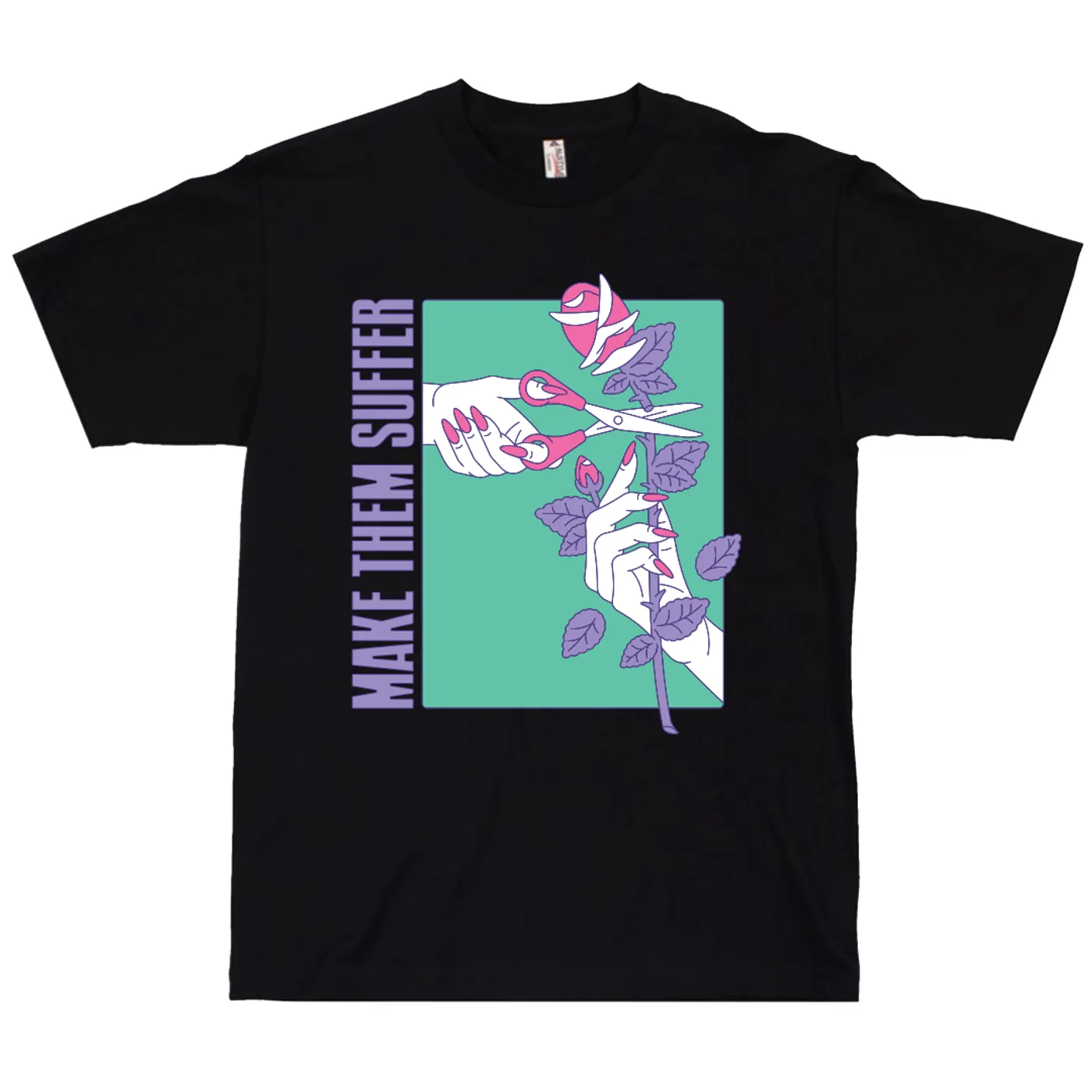 Make Them Suffer | Purple Rose T-Shirt