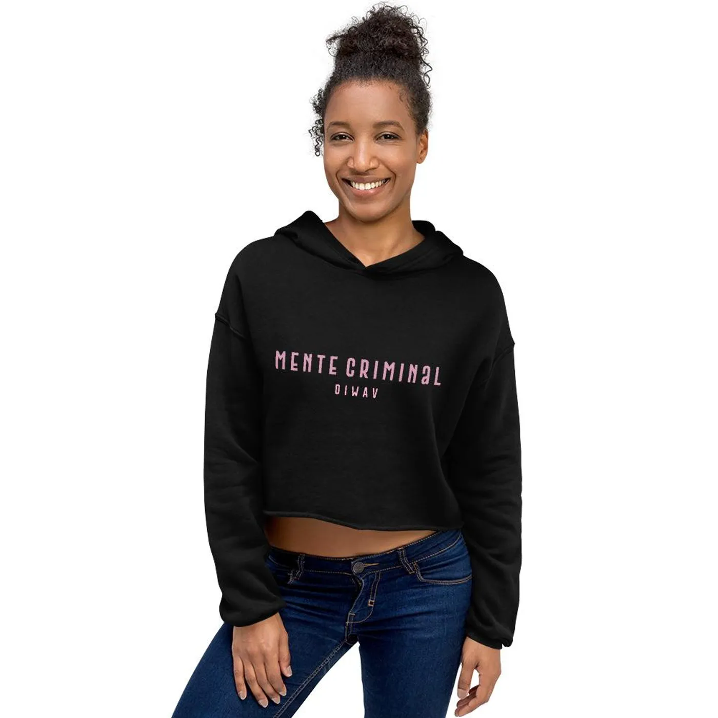 Di WAV Mente Criminal - Crop Hoodie