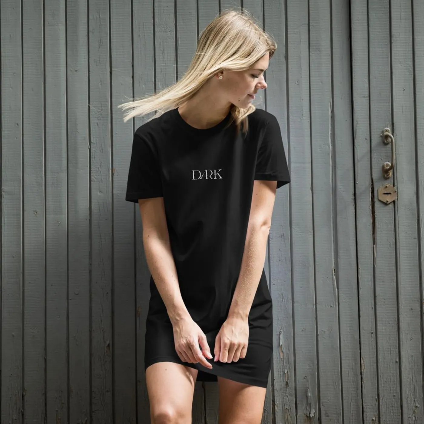 Di WAV DARK - Organic cotton t-shirt dress