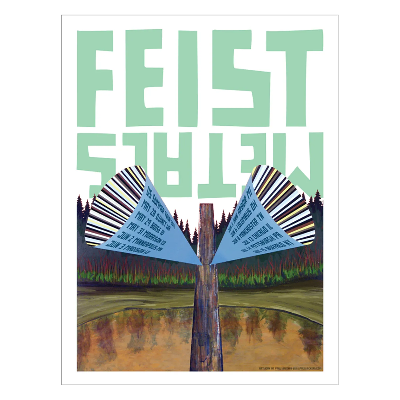 Feist US Summer Tour 2012 Art Print