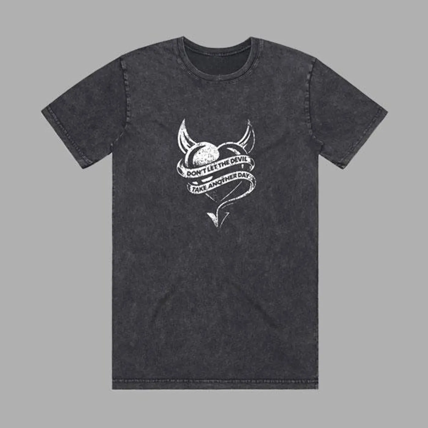 Stereophonics DEVIL HEART STONE WASHED BLACK T-SHIRT