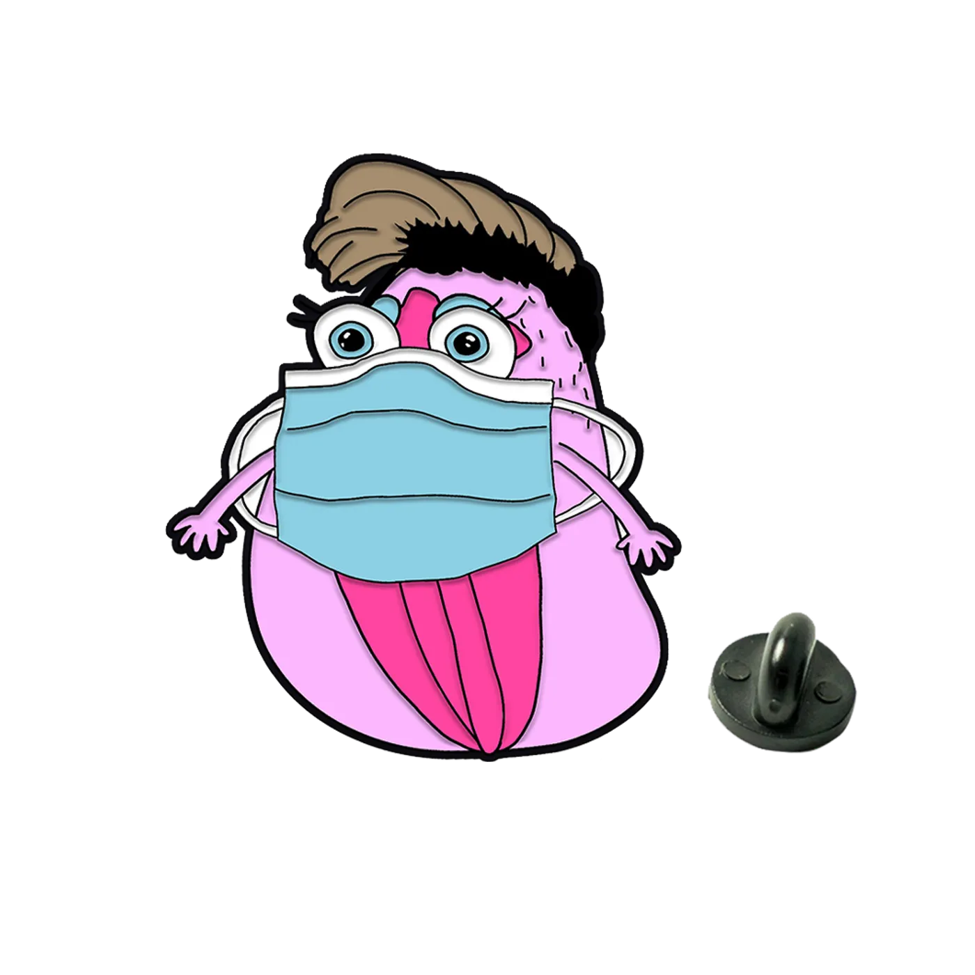 Peaches PUSSY ENAMEL PIN