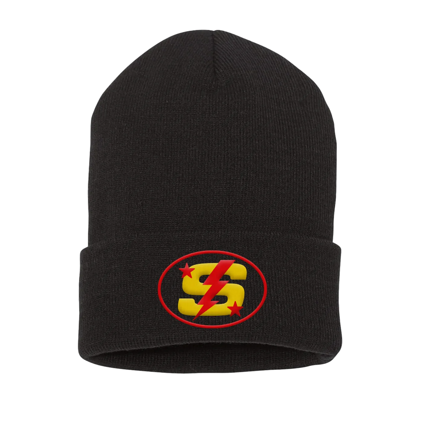 Sable Valley Monogram Beanie - Black