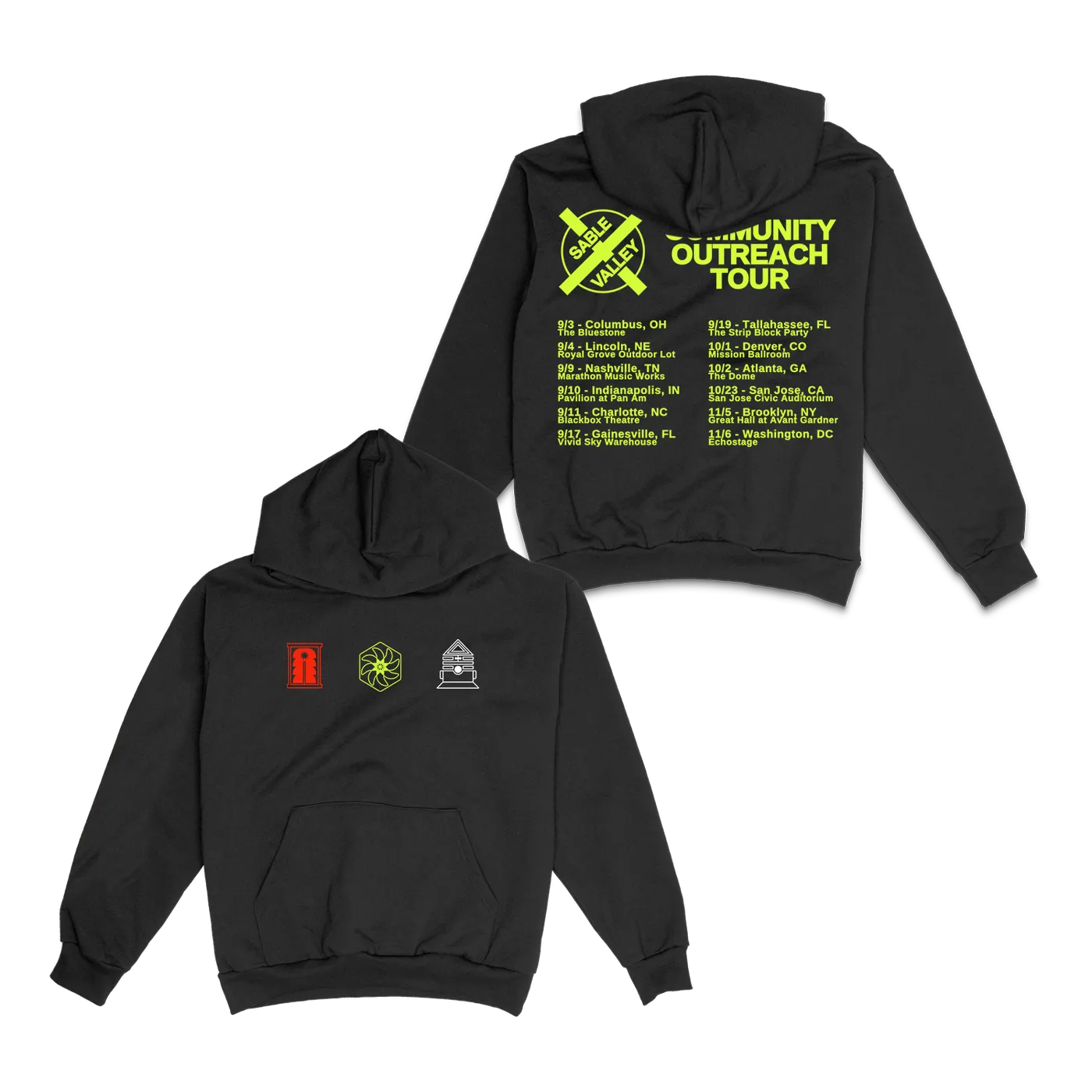 Sable Valley Community Outreach Tour Hoodie