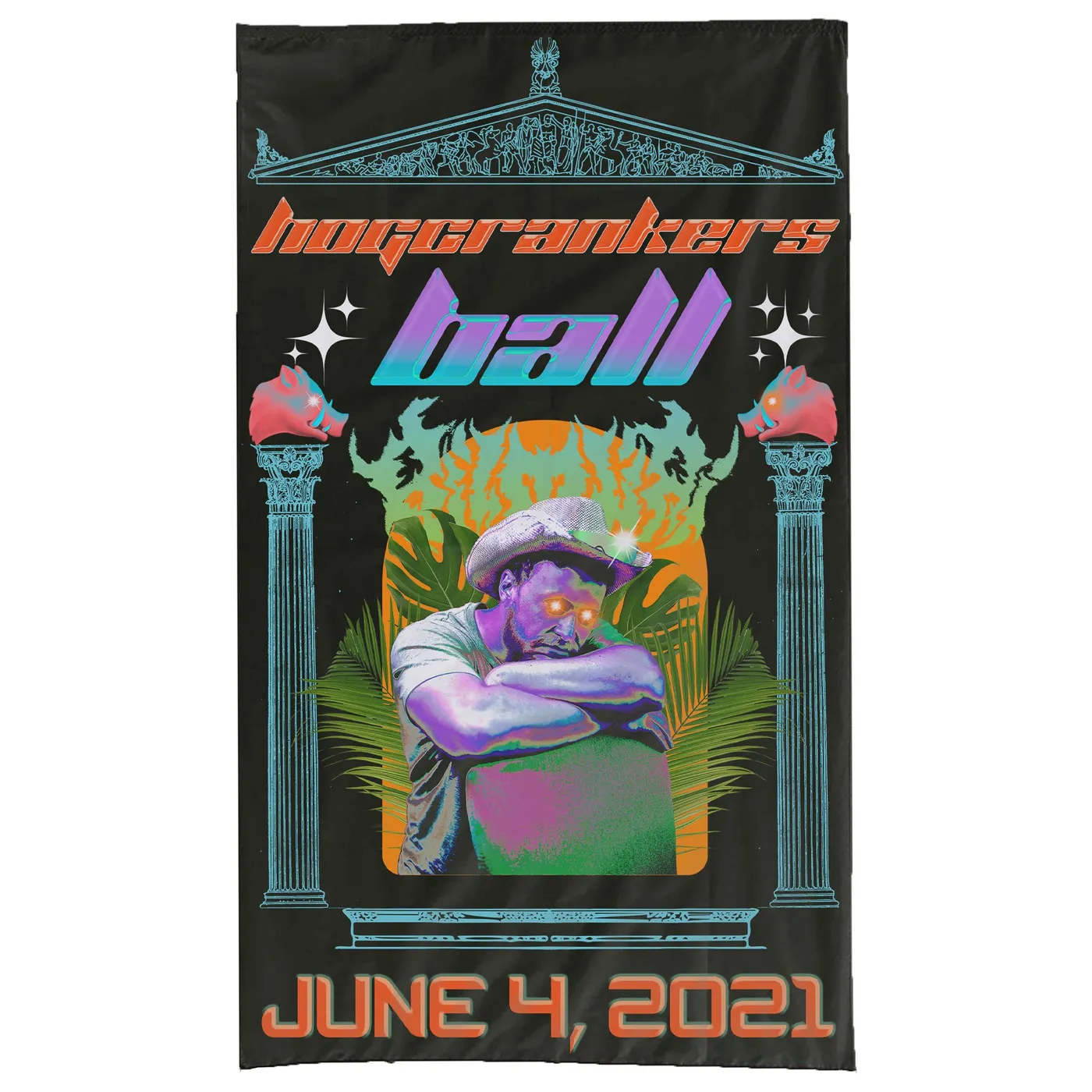 Bilmuri Hog Crankers Ball Wall Flag