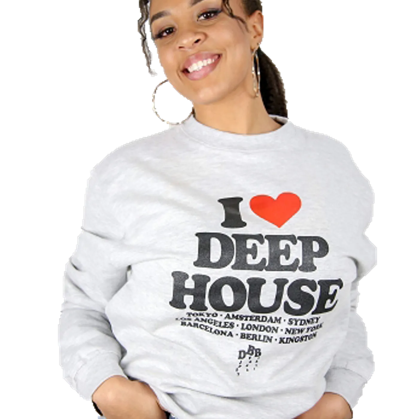 I Love Dirty Break Beats I Love Deep House Crewneck Sweatshirt