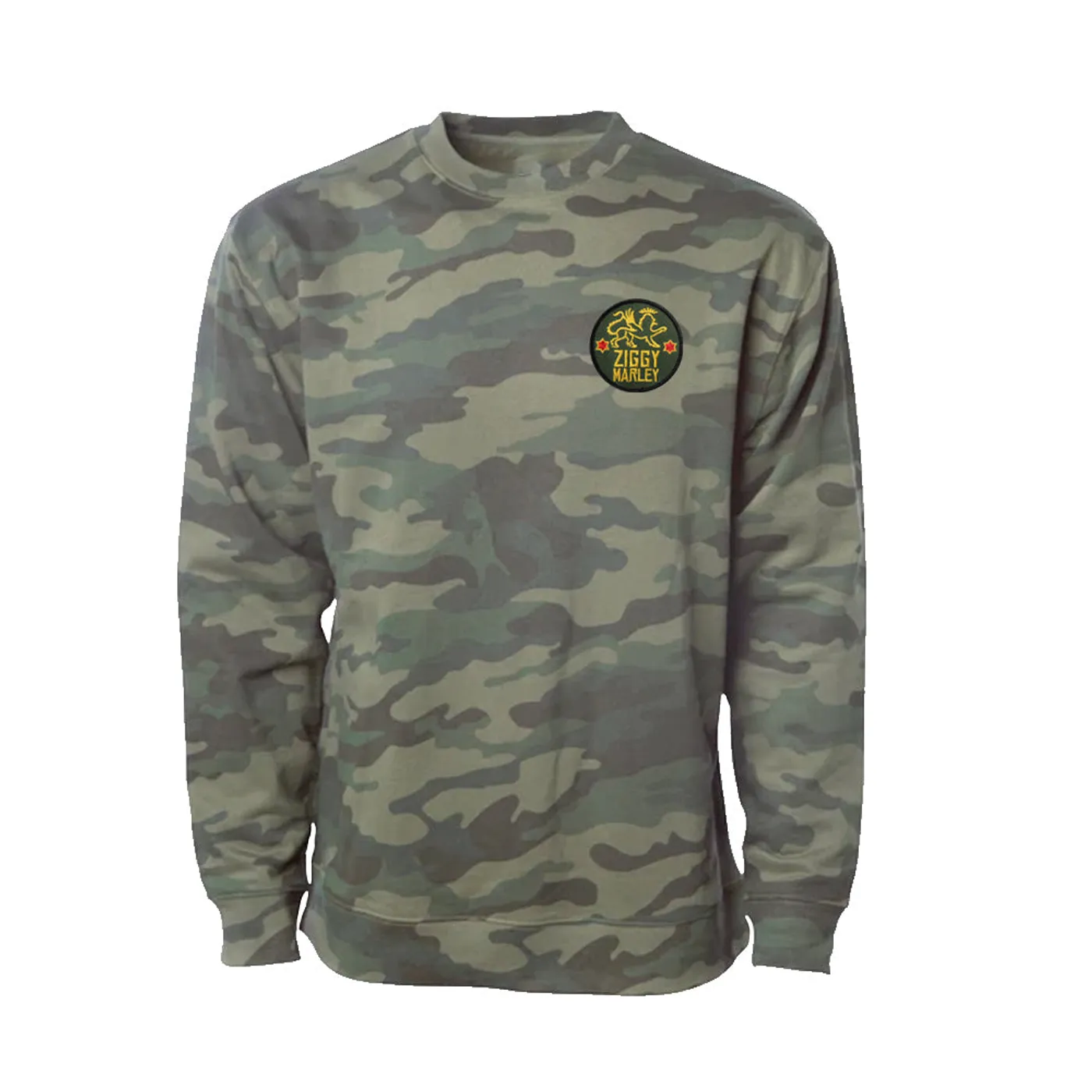 Ziggy Marley Lion Patch Camo Sweatshirt
