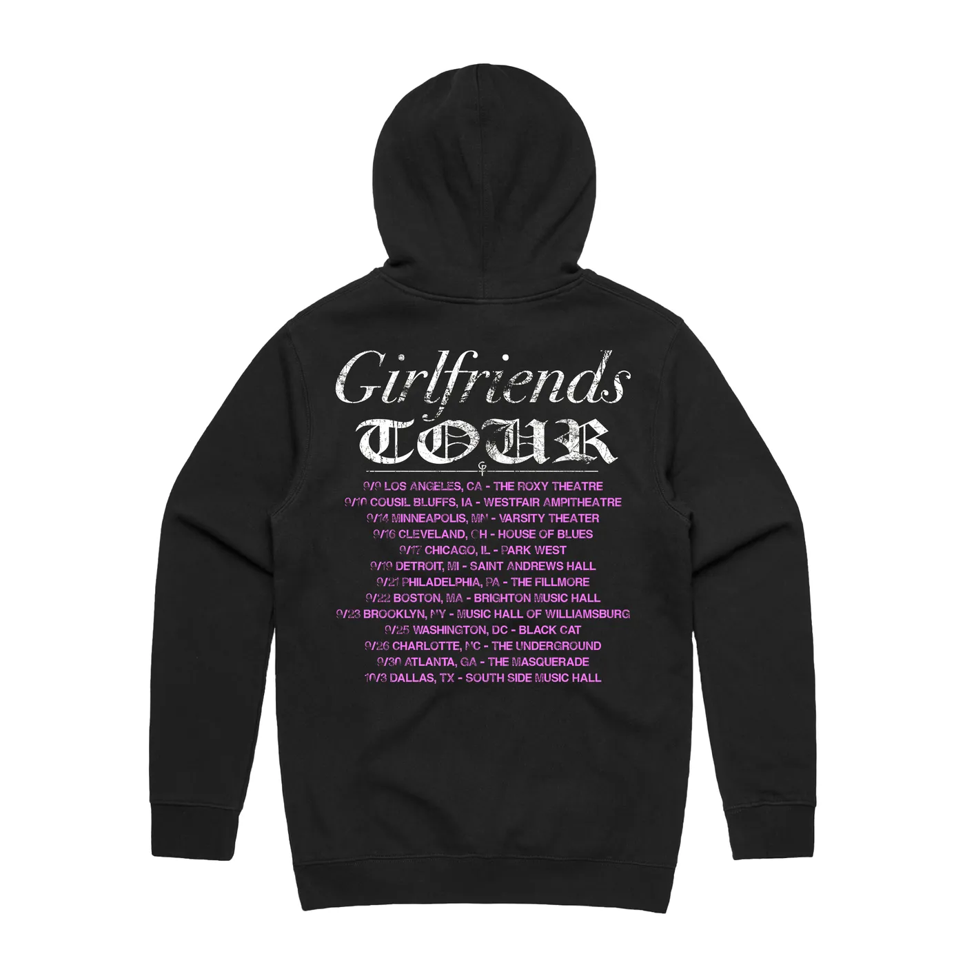 Girlfriends Internet Killed Tour Hoodie - Black