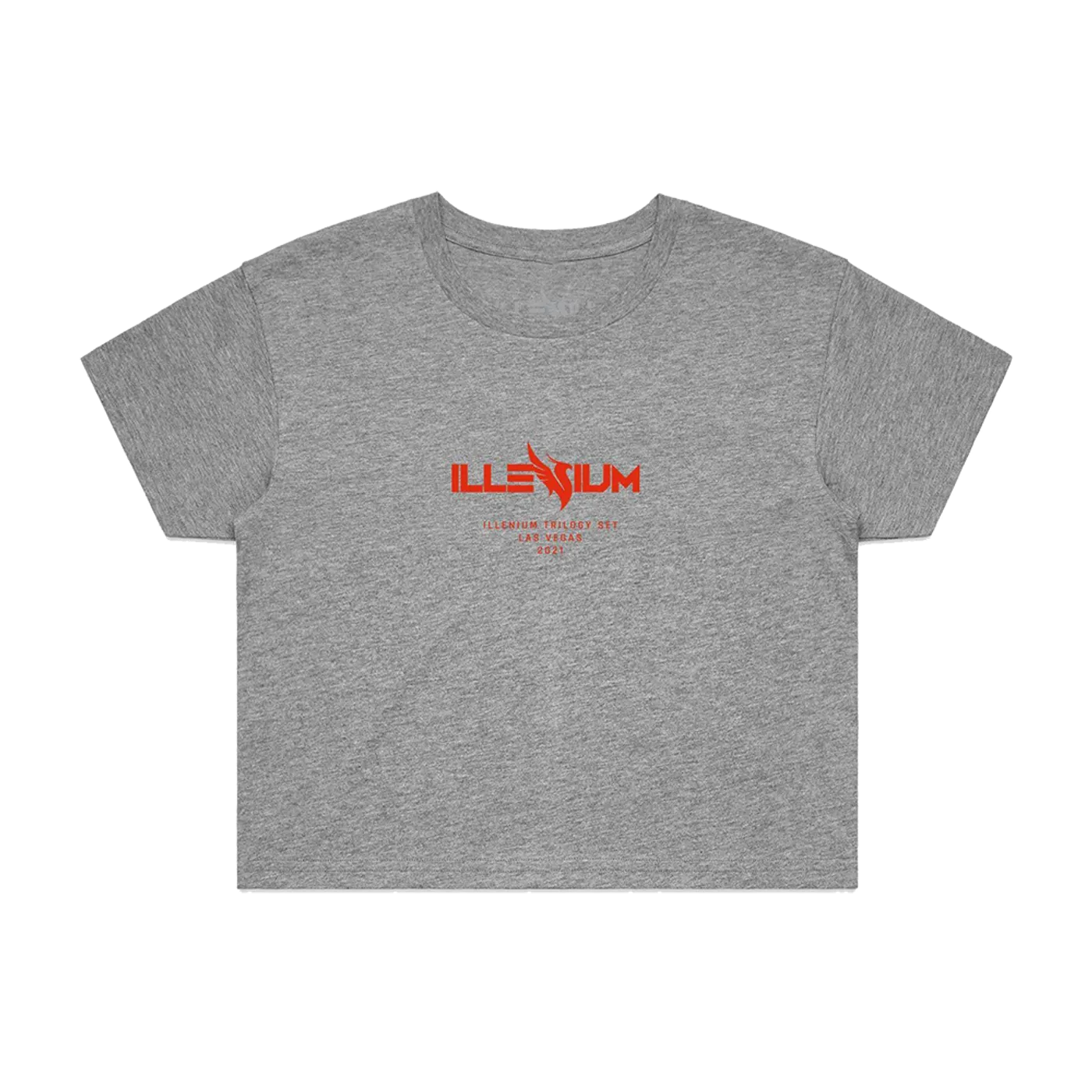 ILLENIUM Women's Grey Event Crop Tee