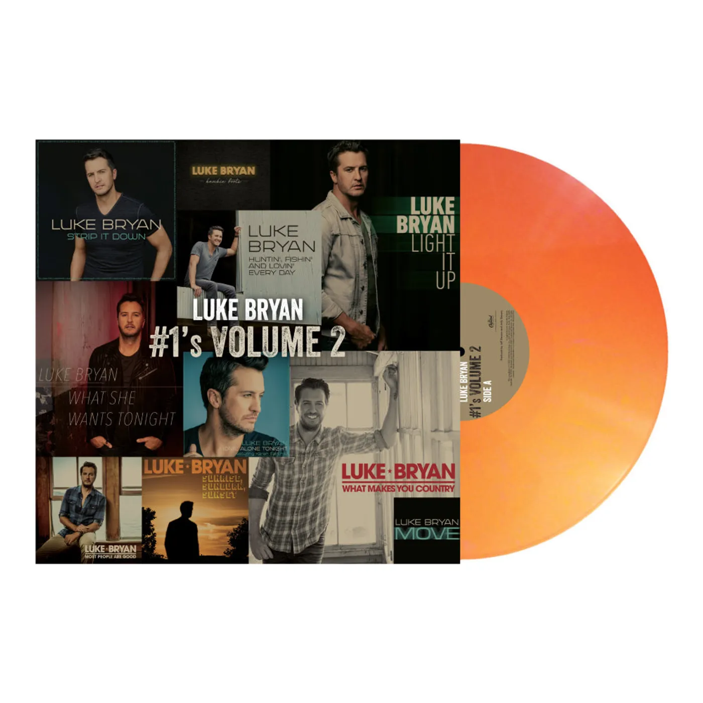 Luke Bryan #1's Volume 2 (Tangerine Orange LP) (Vinyl)
