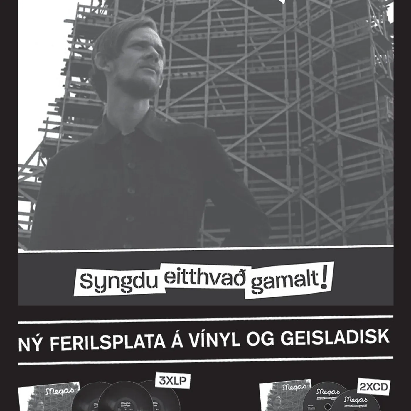MEGAS Syngdu eitthvað gamalt! (A3 plakat)