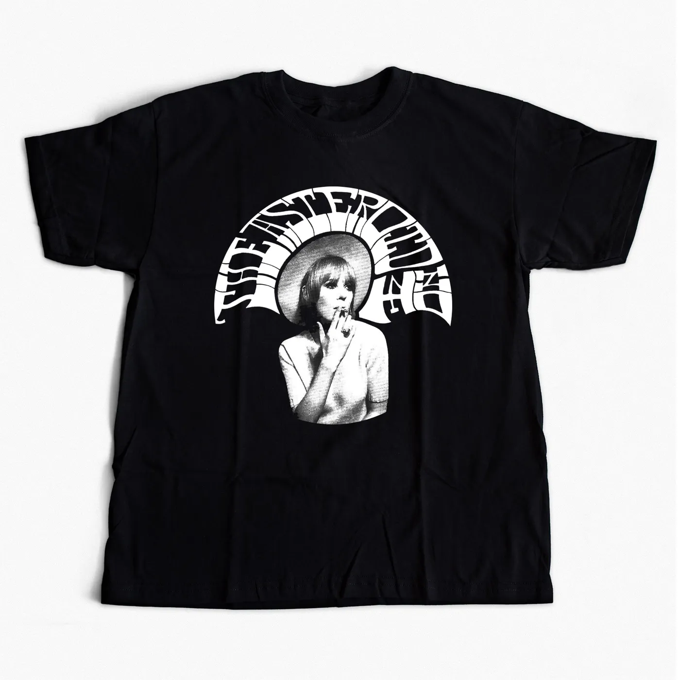 The Asteroid No.4 A4 Marianne Black w/ white T-shirt and free "Collide" album download