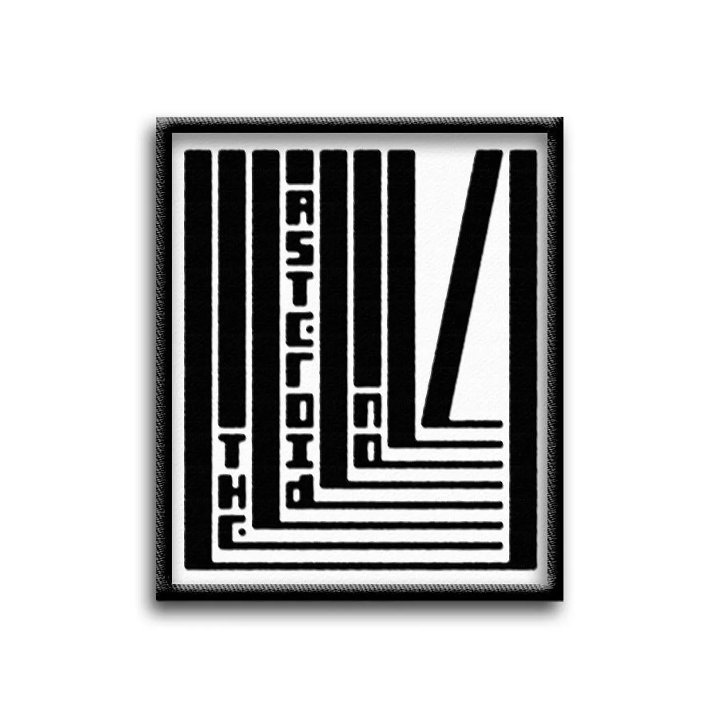 The Asteroid No.4 A4 Bauhaus black & white embroidered patch