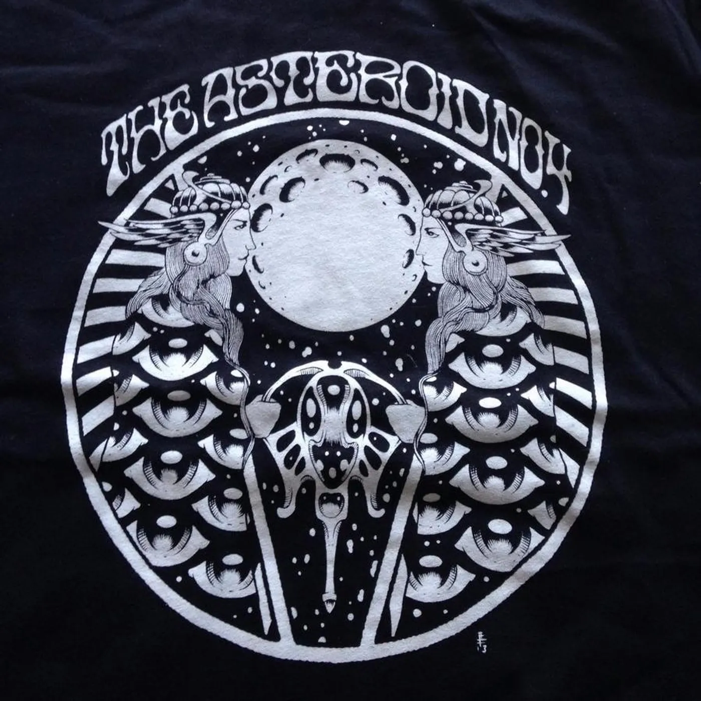 The Asteroid No.4 A4 Black w/ White T-shirt & Download