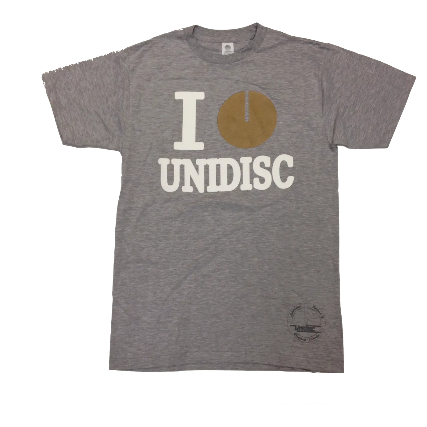Unidisc Music I Heart Unidisc - Grey T-Shirt