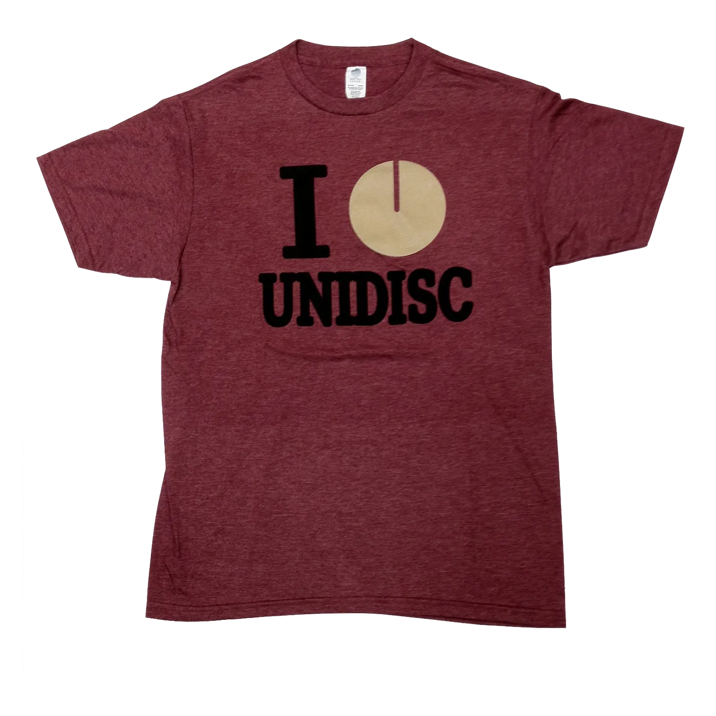 Unidisc Music I Heart Unidisc - Burgundy T-Shirt
