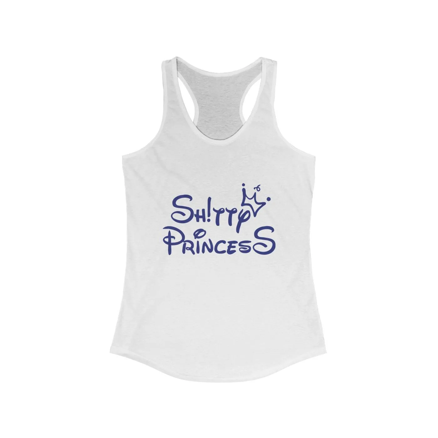 Women's Ideal Racerback Tank in Shitty Princess OG Logo
