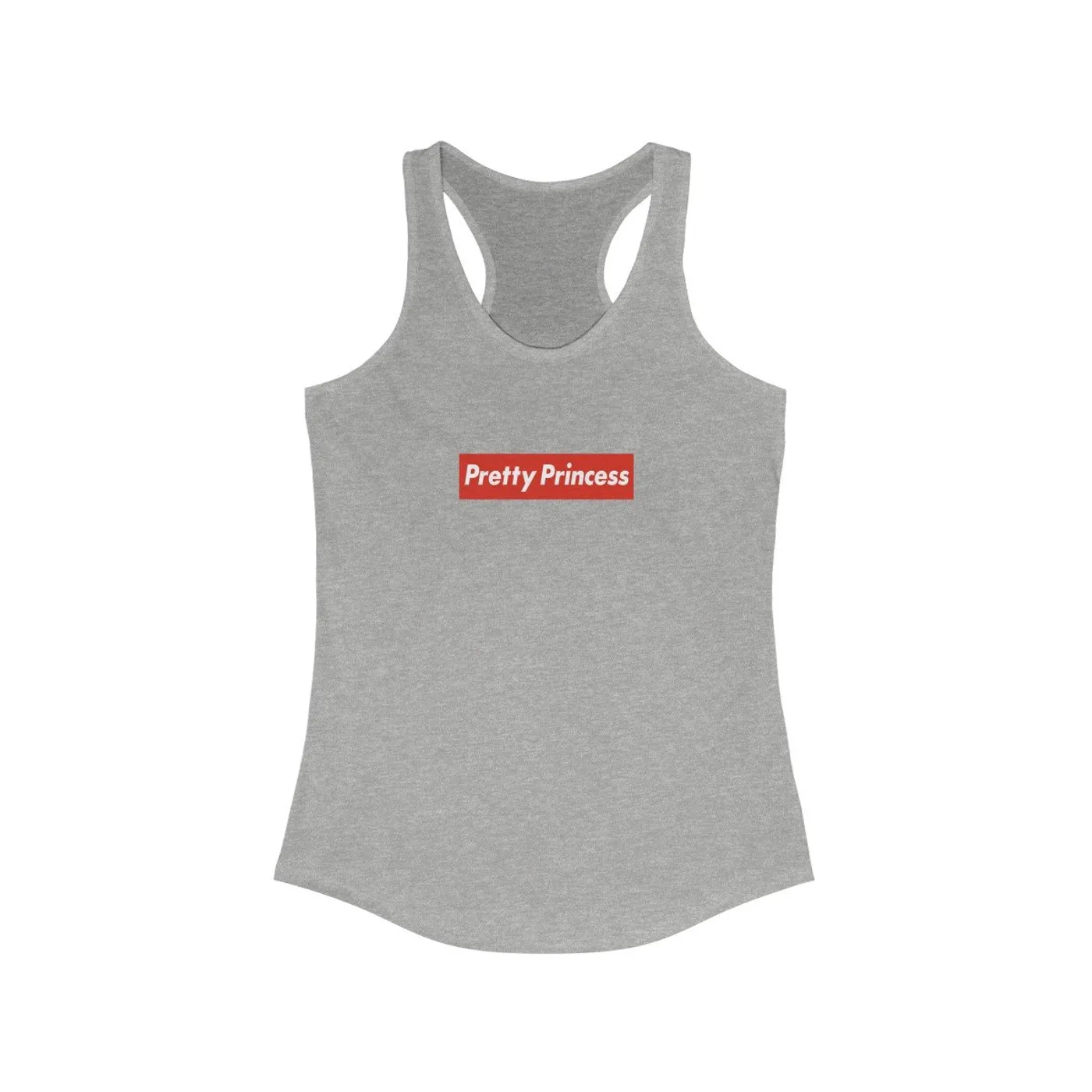 Shitty Princess Women's Ideal Racerback Tank in Pretty Princess Red Logo