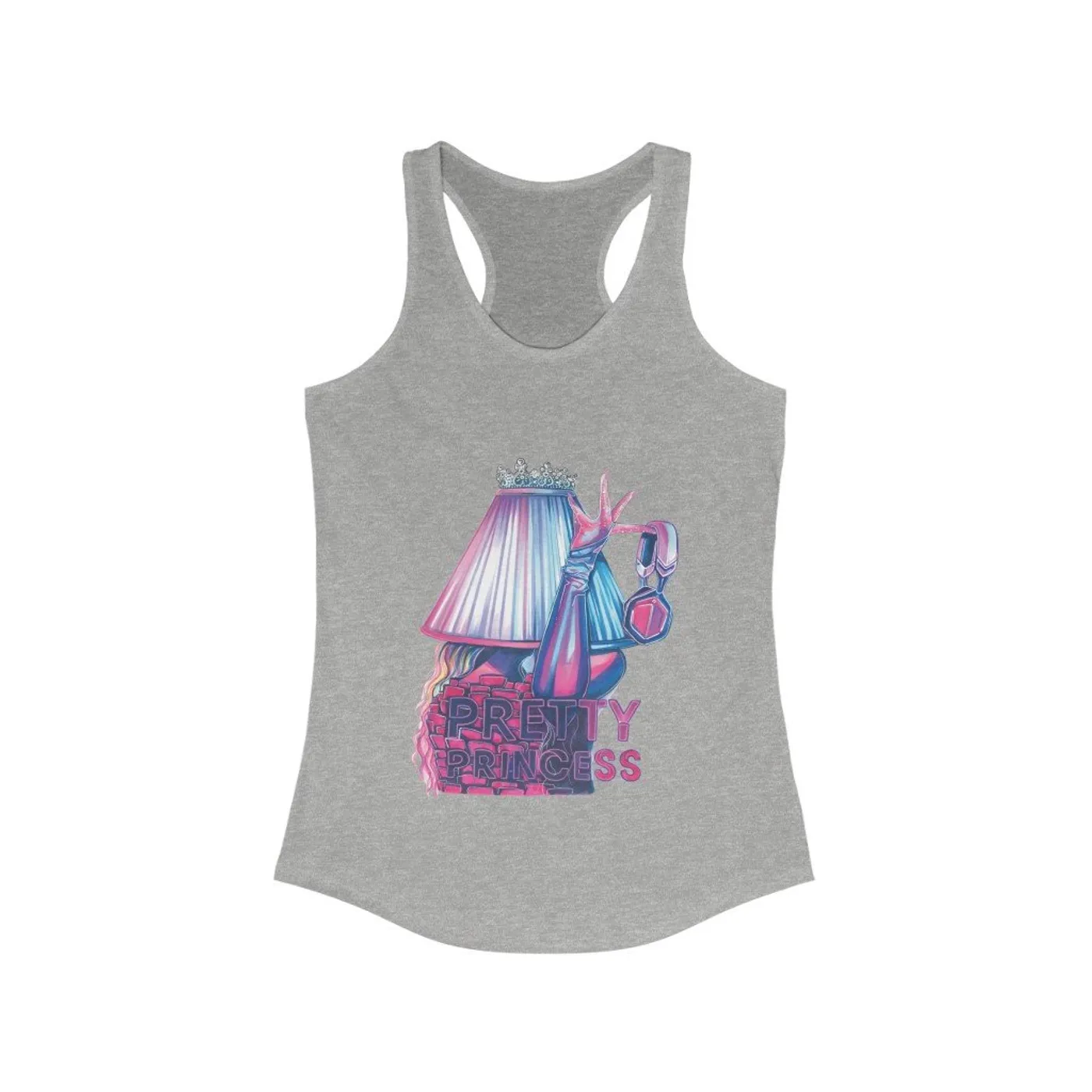 Shitty Princess Women's Ideal Racerback Tank in Pretty Princess Collection