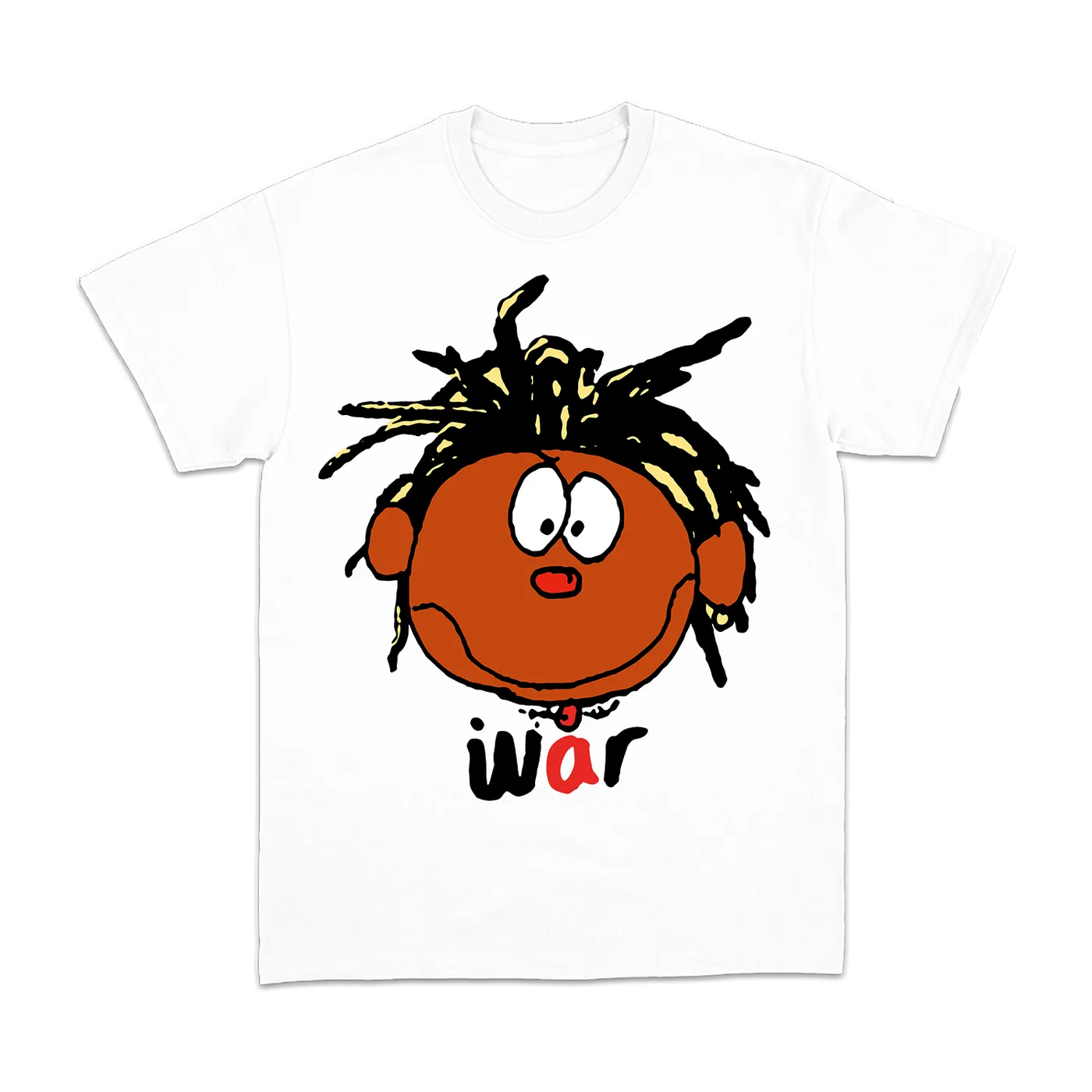 Jasiah War Cartoon White Tee