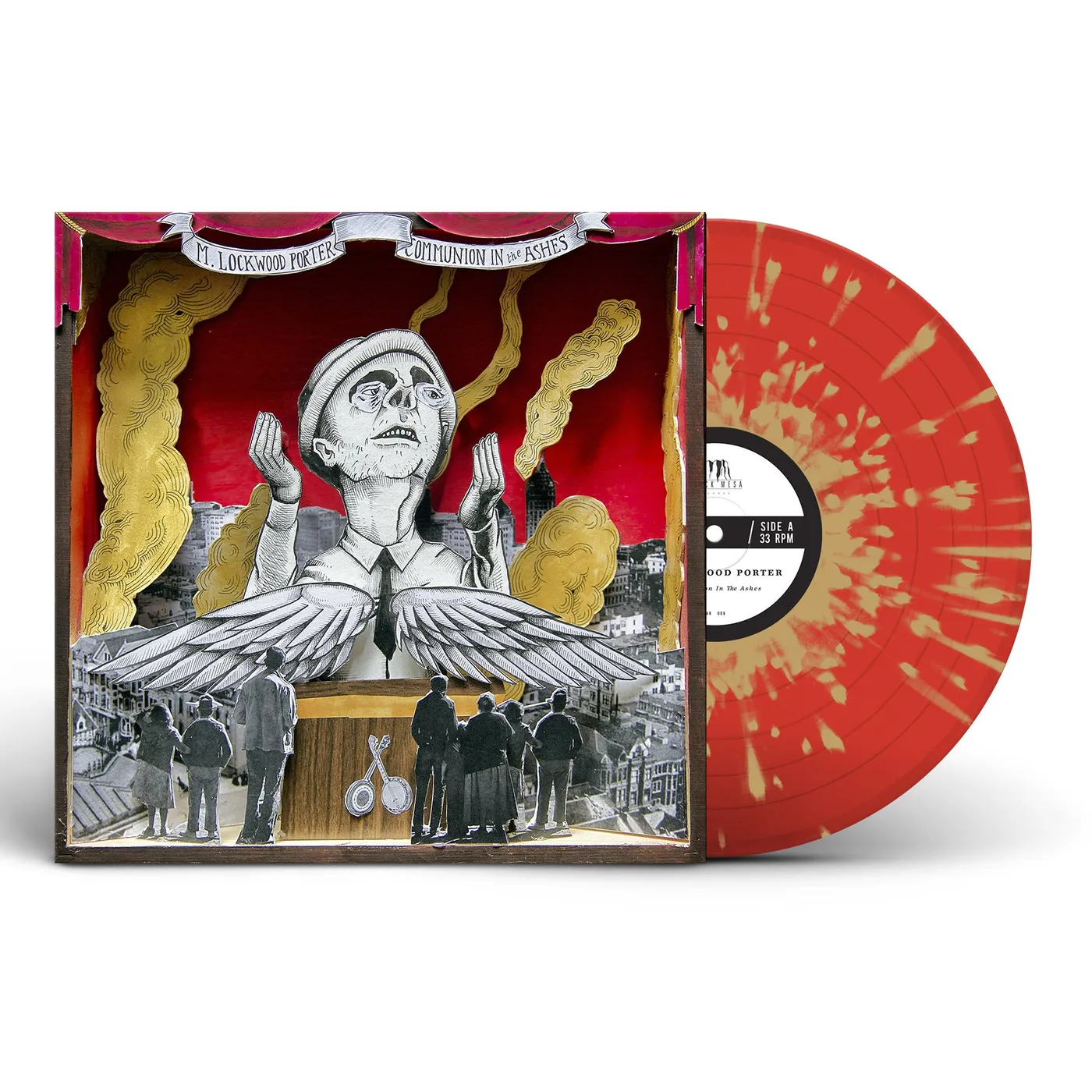 M. Lockwood Porter Communion In The Ashes 12" LP (Blood Red w/Gold Splatter vinyl)