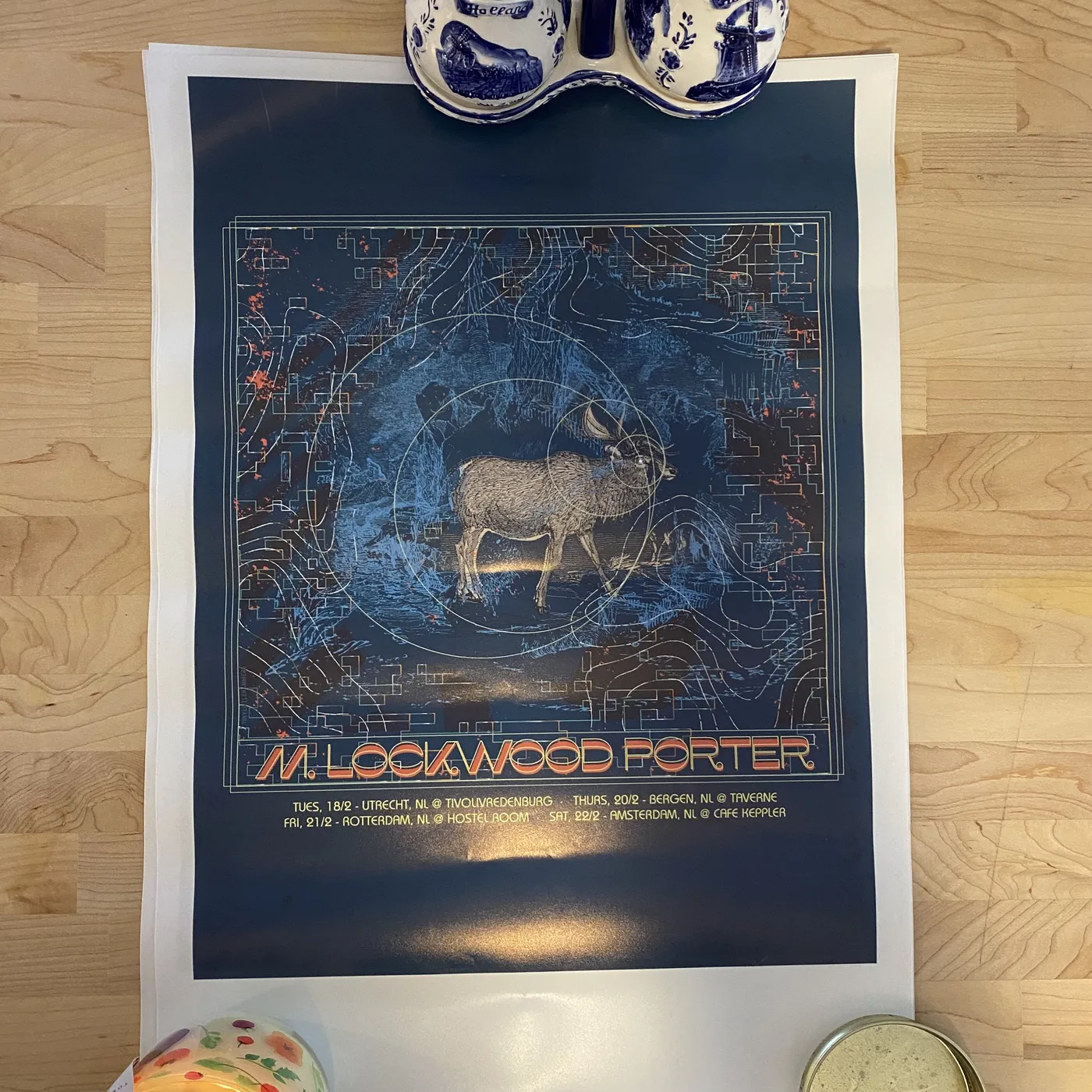 M. Lockwood Porter Netherlands 2020 Tour Poster