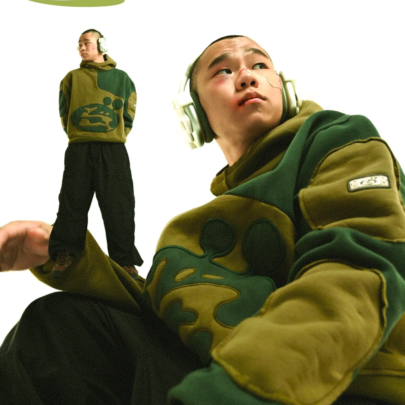 OFFGOD HOSPITAL GOWN HOODIE GREEN