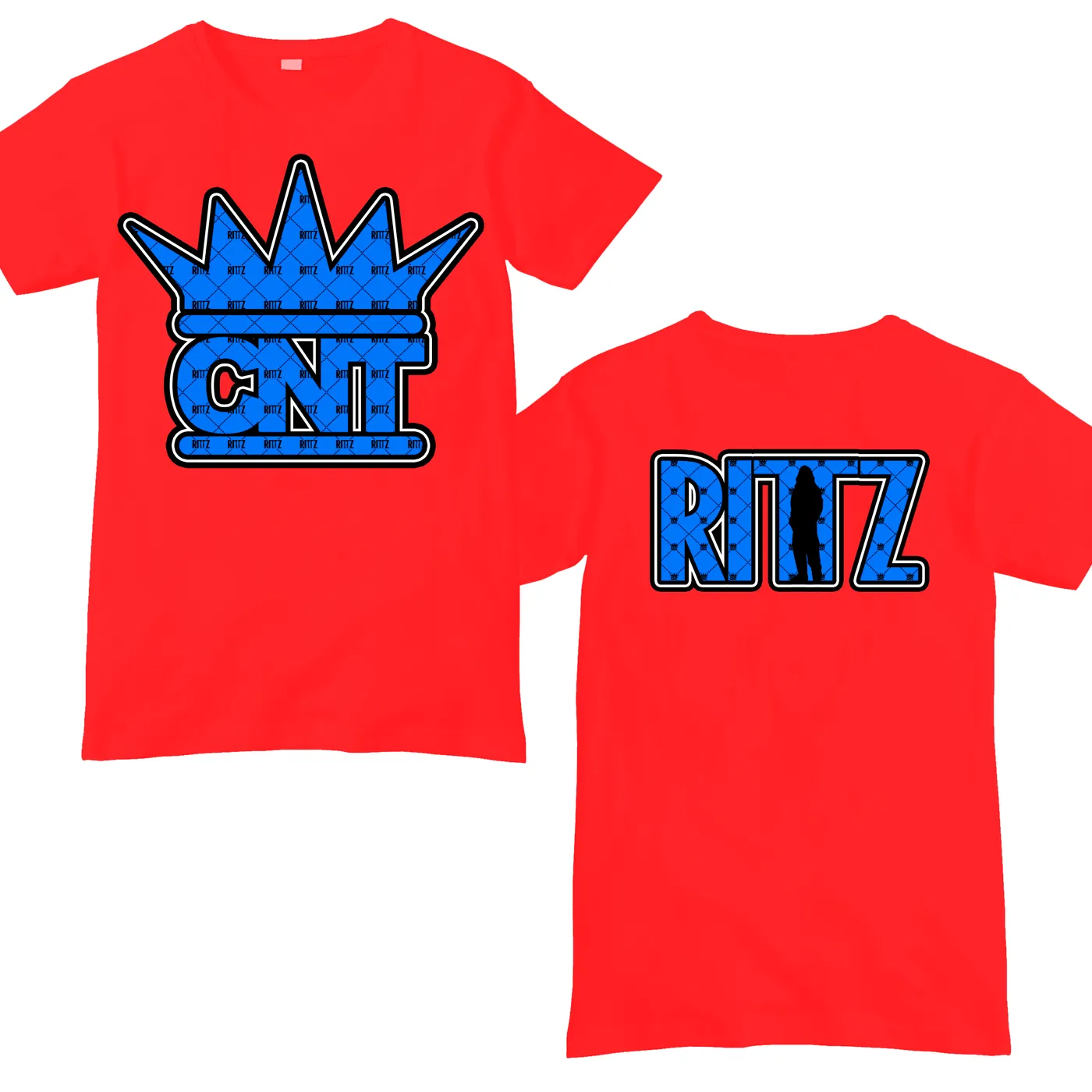 Rittz CNT Pattern Logo Red Shirt