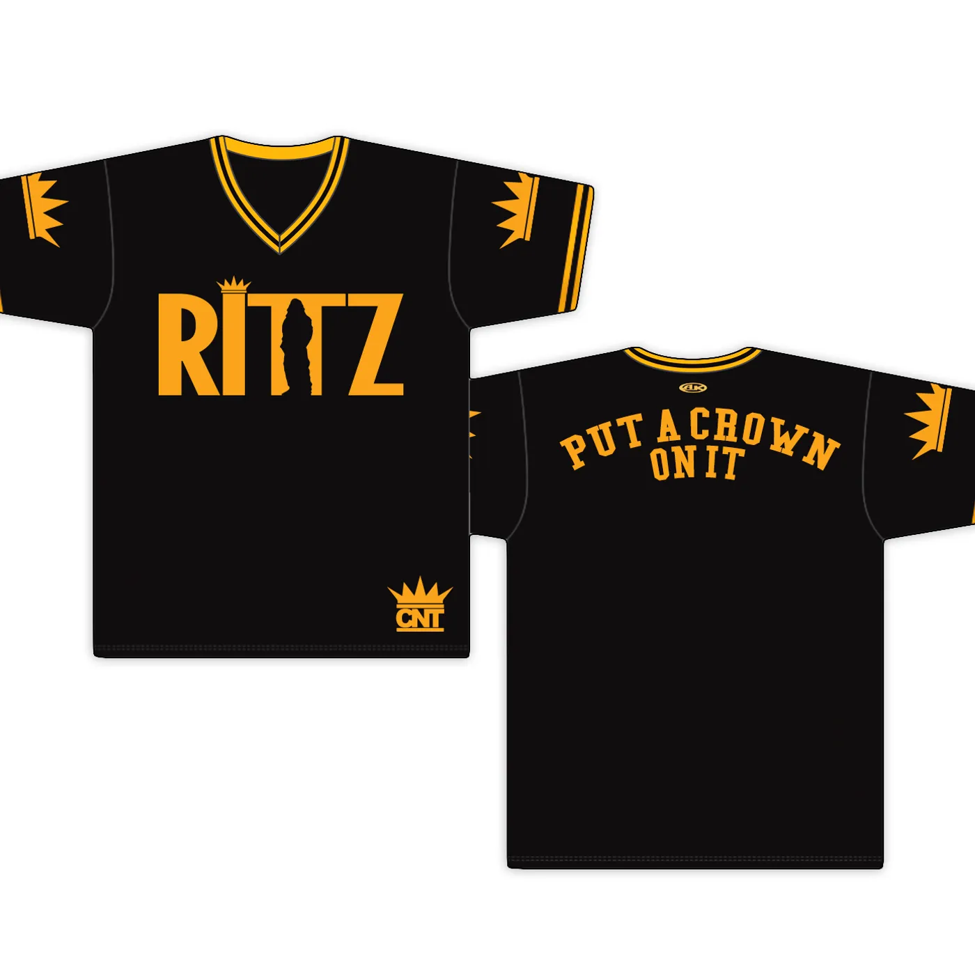 Rittz Put A Crown On It Black and Gold Pull Over Baseball