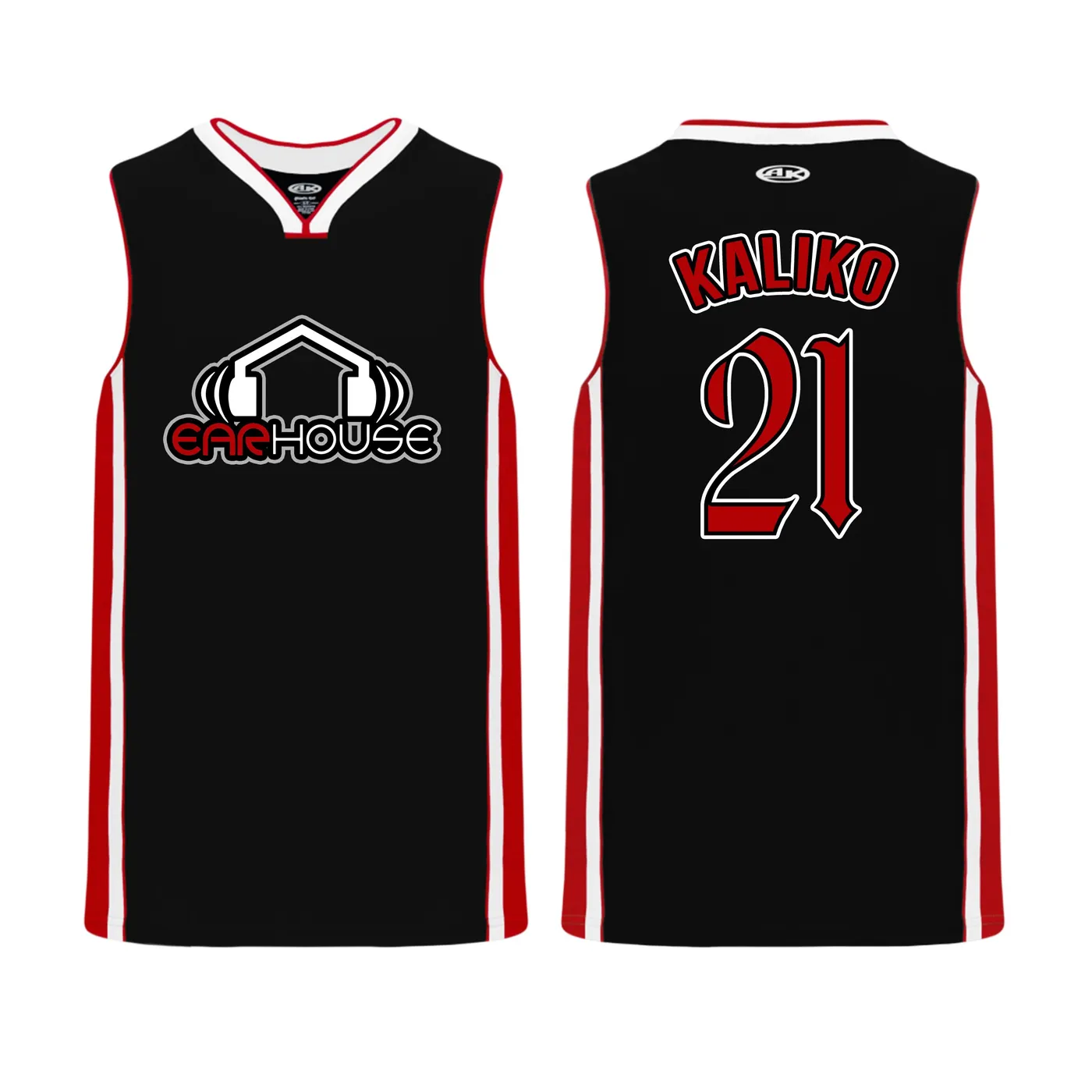 Krizz Kaliko Ear House Embroidered Basketball Jersey
